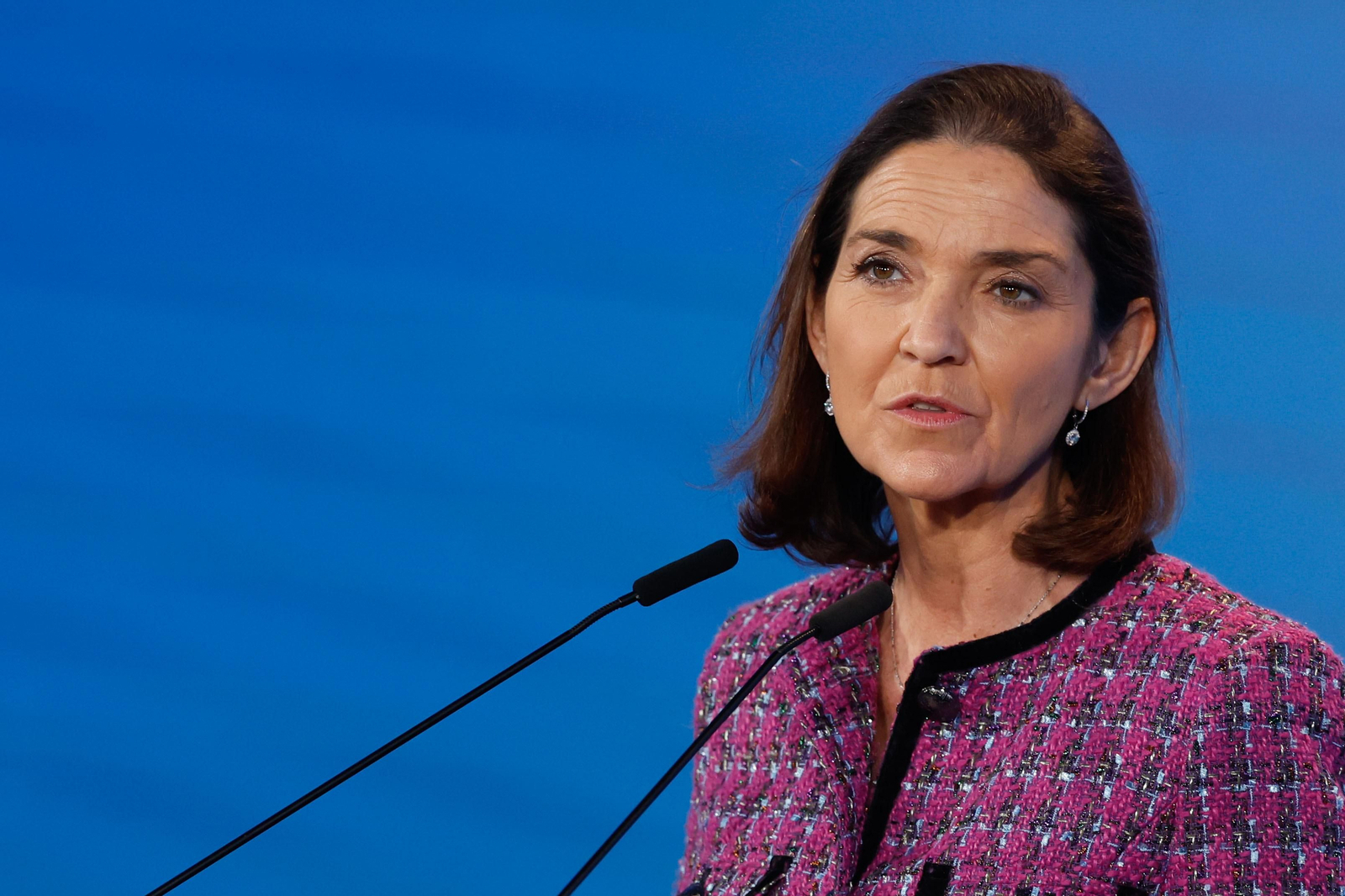Reyes Maroto, ministra de Industria, Turismo y Comercio, en una intervención el pasado miércoles