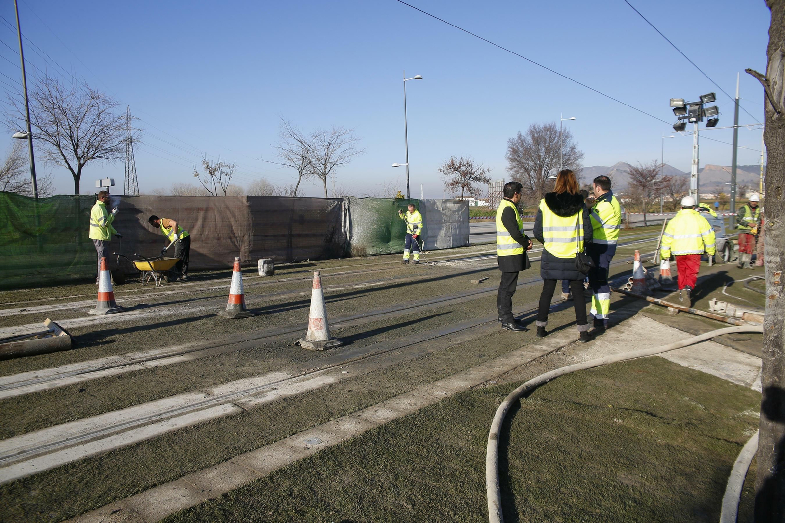 Fotos: así avanzan las obras para reparar el Metro de Granada