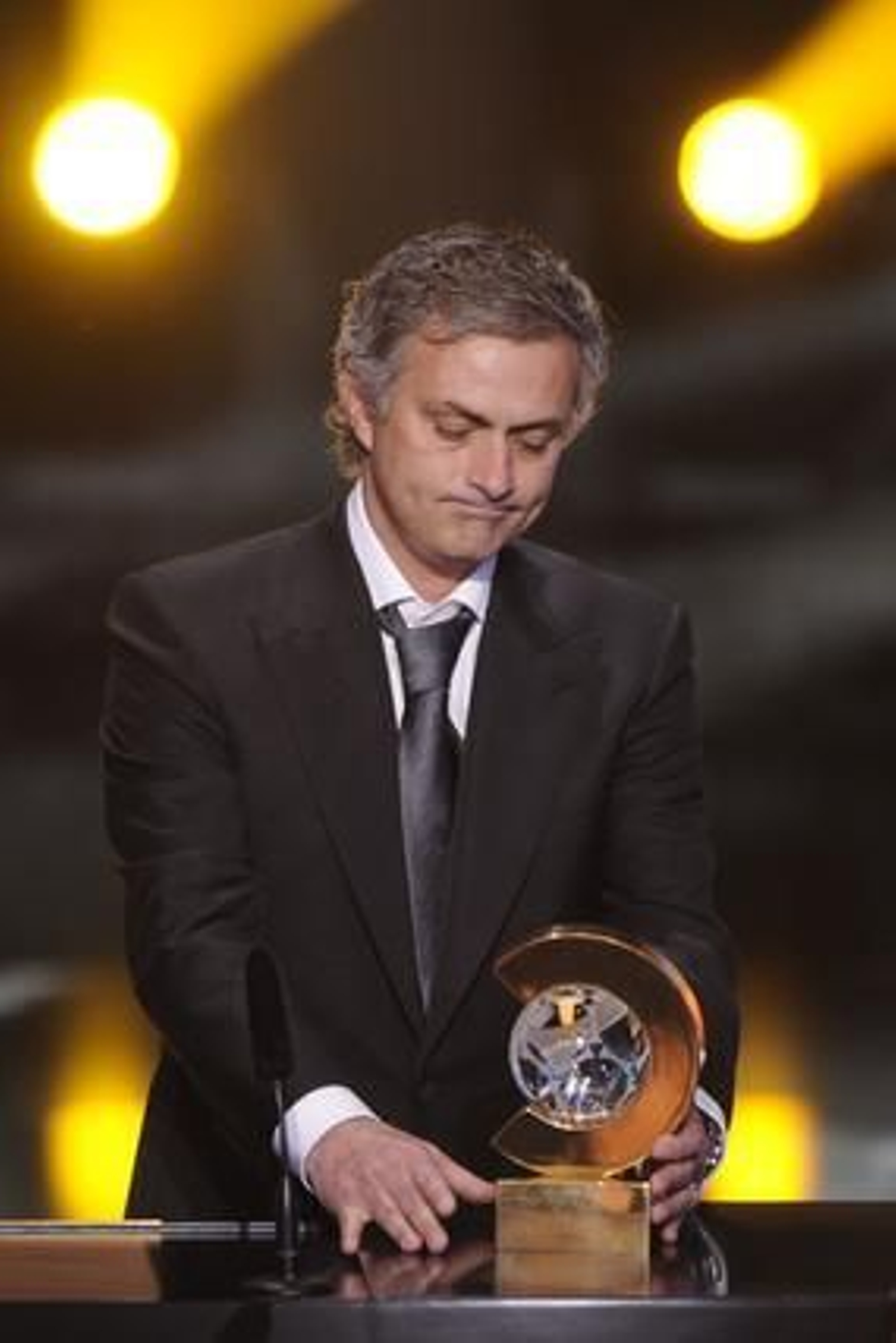 El portugués José Mourinho, mejor entrenador de 2010.

Foto: AFP Photo