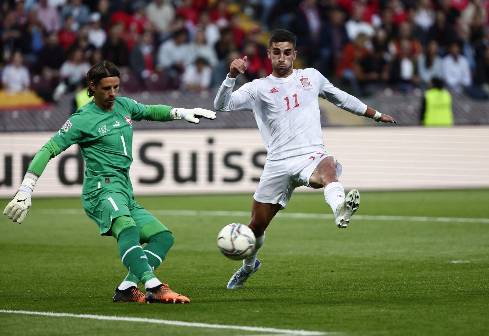 El Suiza - España de la Nations League, en imágenes