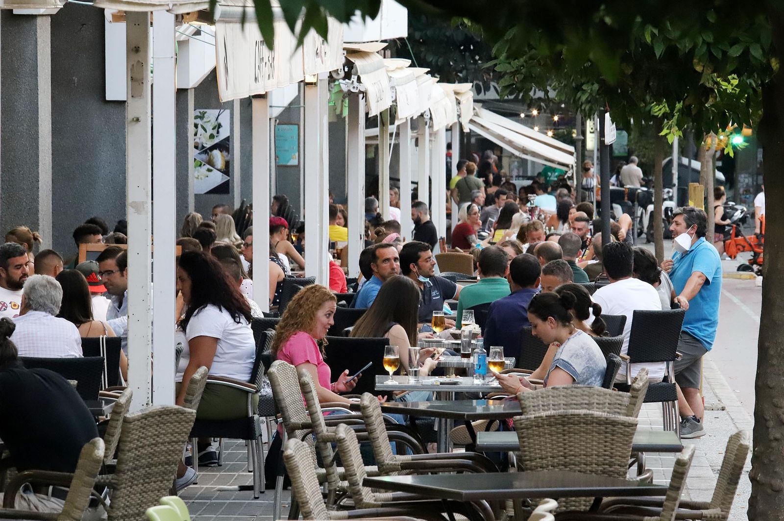 Terrazas de Huelva tras el confinamiento.
