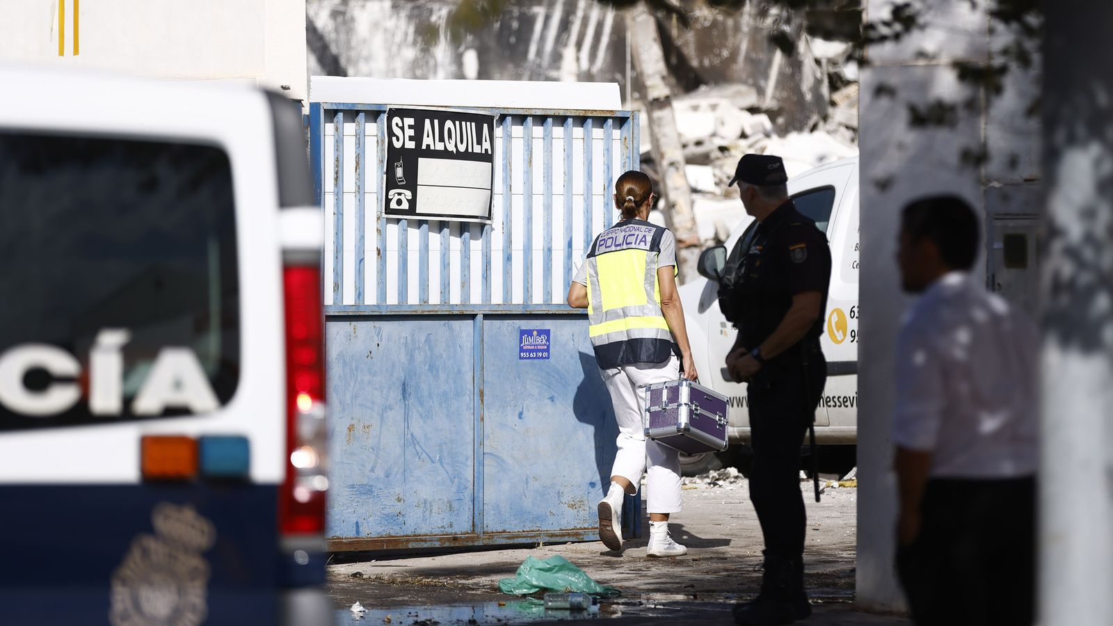 Muere un operario en un accidente laboral, todas las imágenes