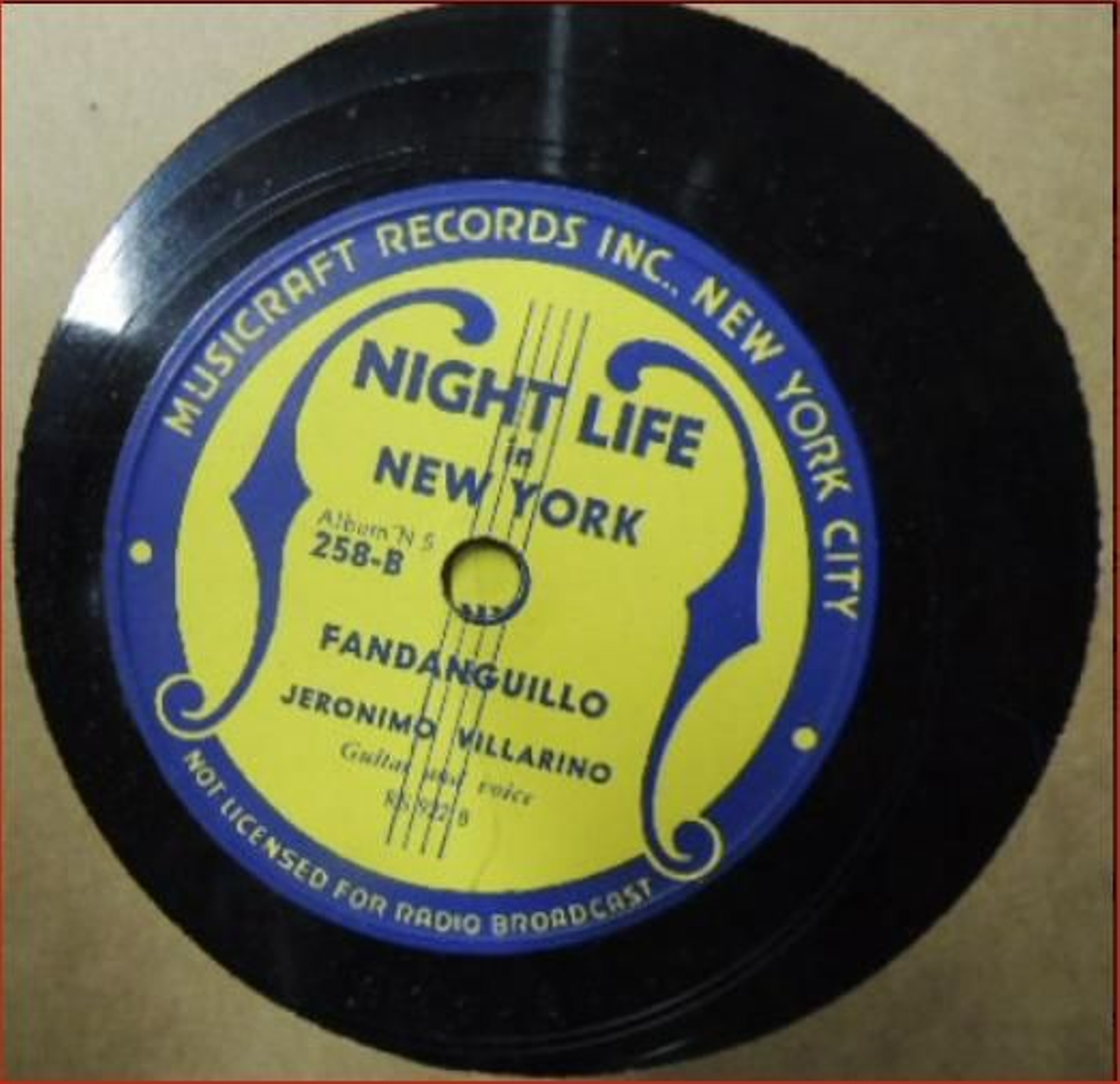 3. Fandanguillo, disco grabado en Nueva York.