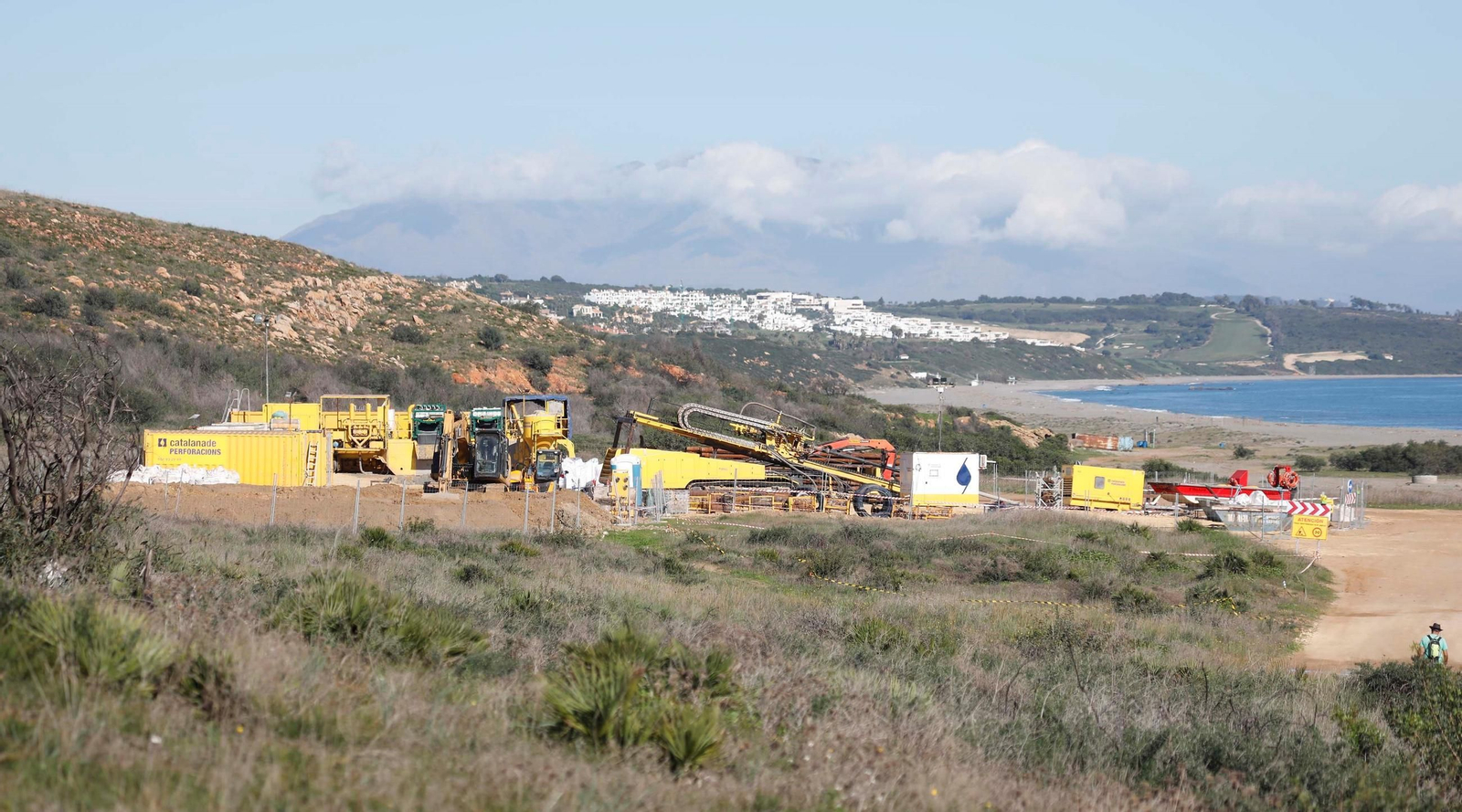 La zona de Torrenueva donde han comenzado los trabajos para el cable submarino a Ceuta.