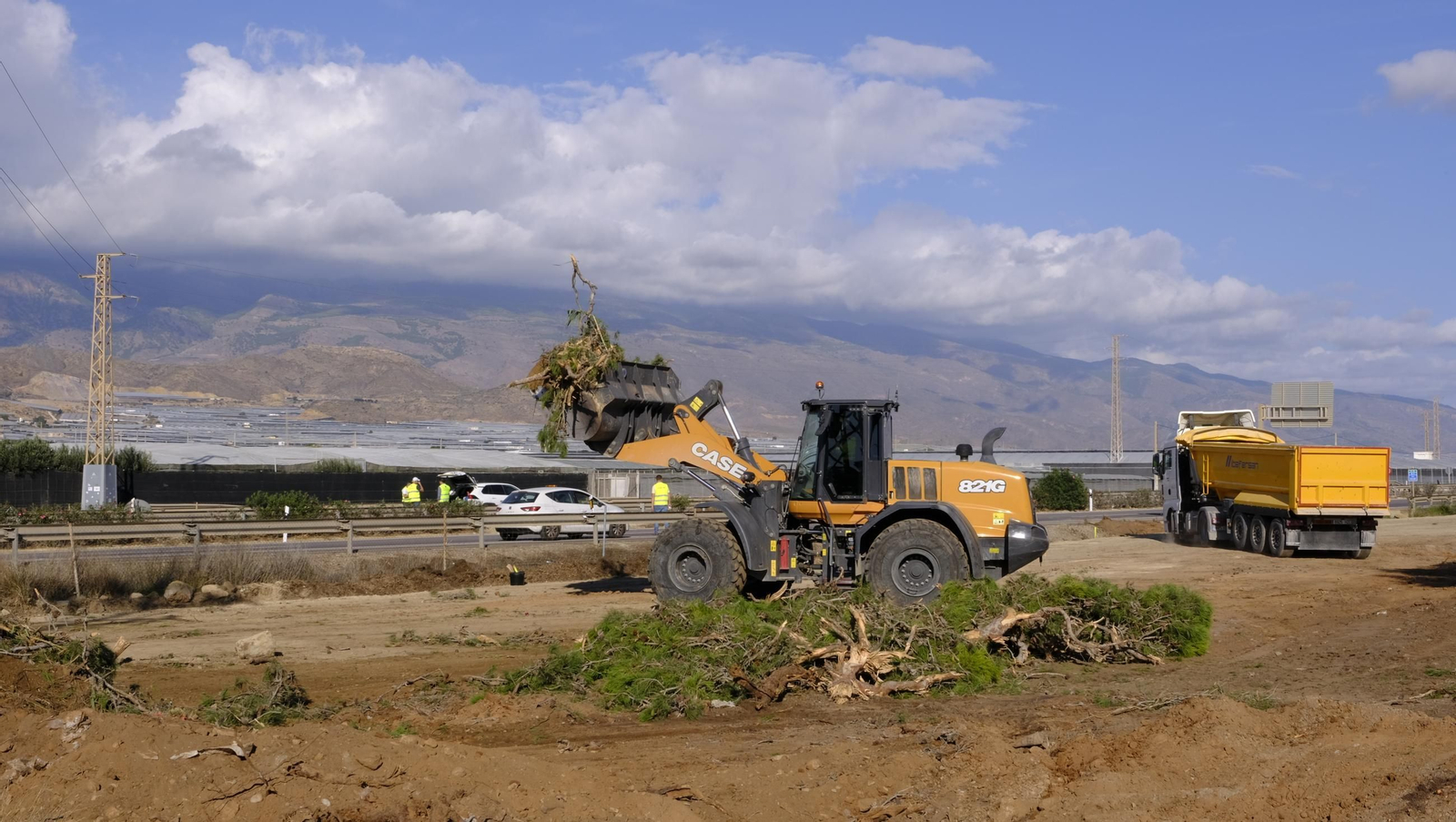 Reparación de los daños por la dana en la Autovía del Mediterráneo, en imágenes