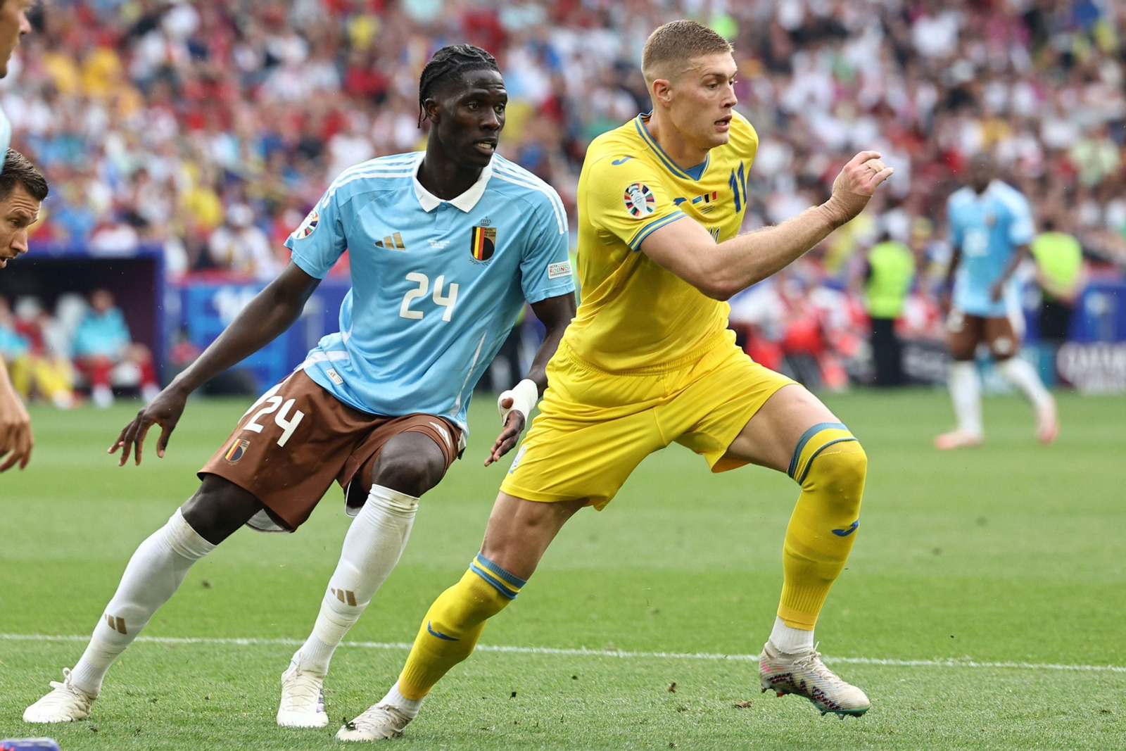 Un lance del partido.