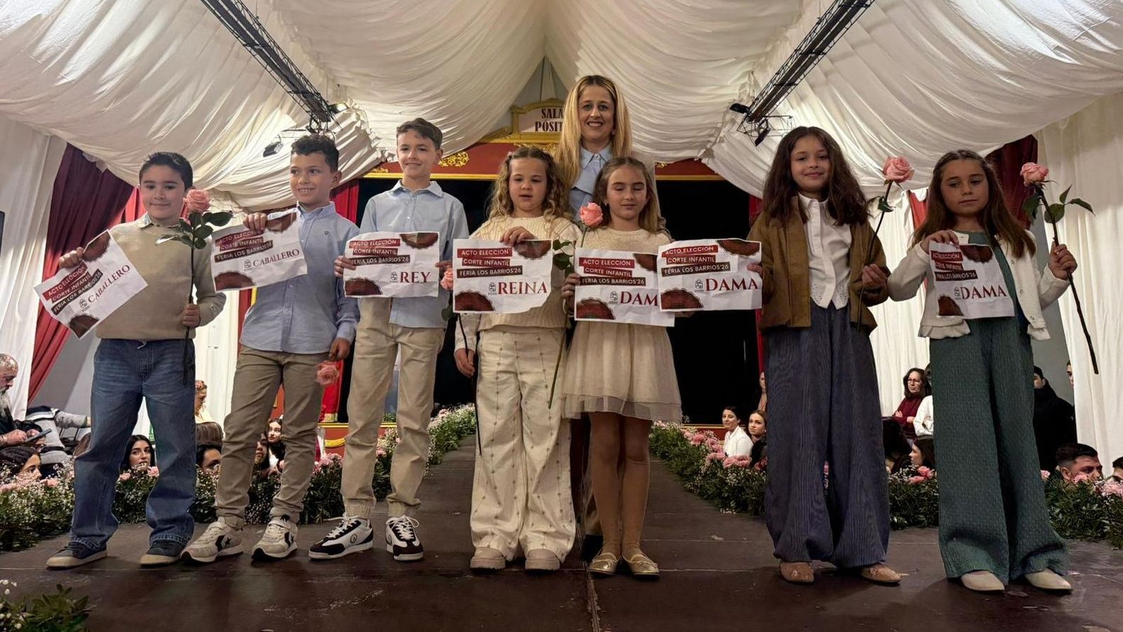 La corte de reina y rey infantil de Los Barrios para 2026.