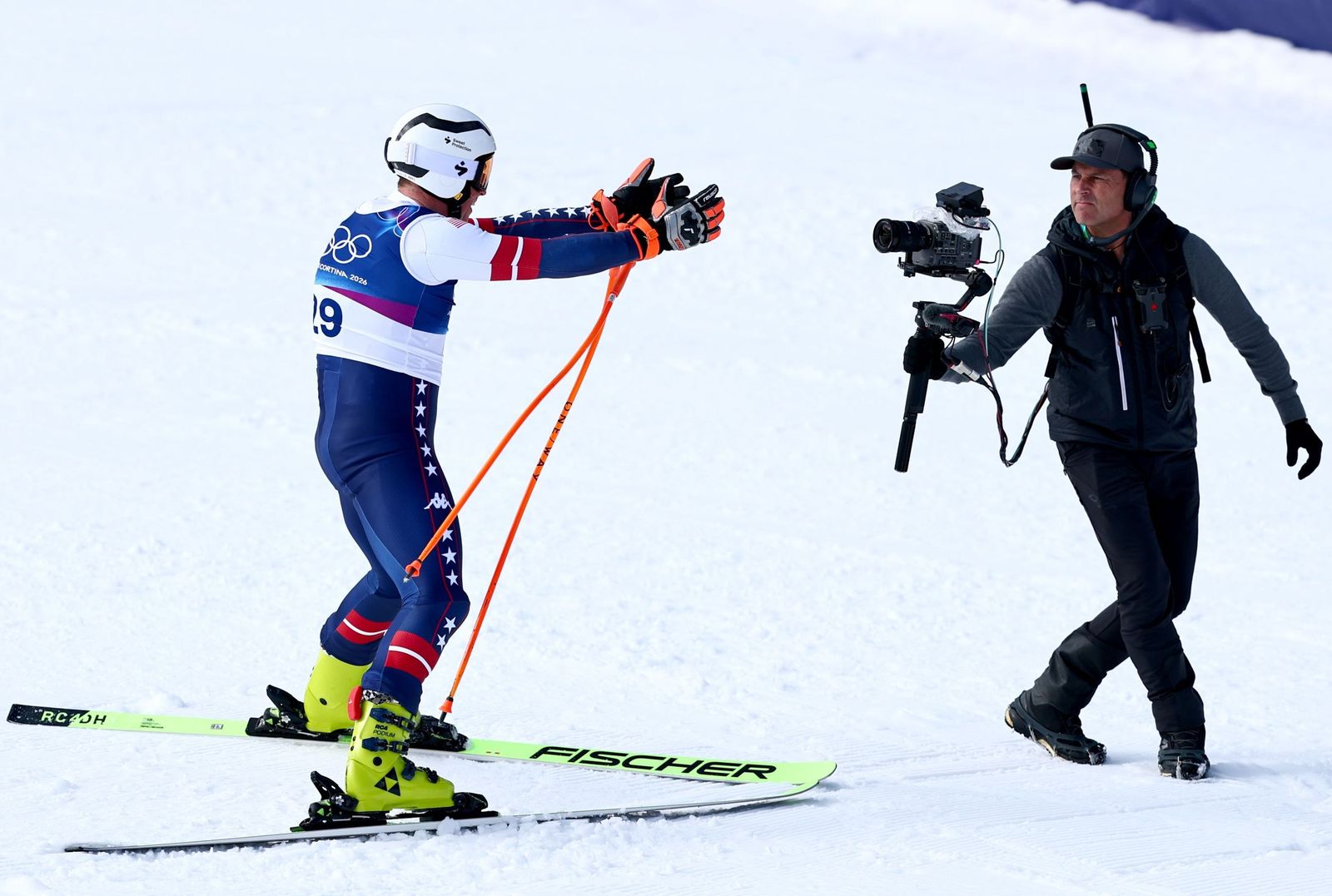 Las espectaculares fotos del descenso masculino en los Juegos Olímpicos de invierno