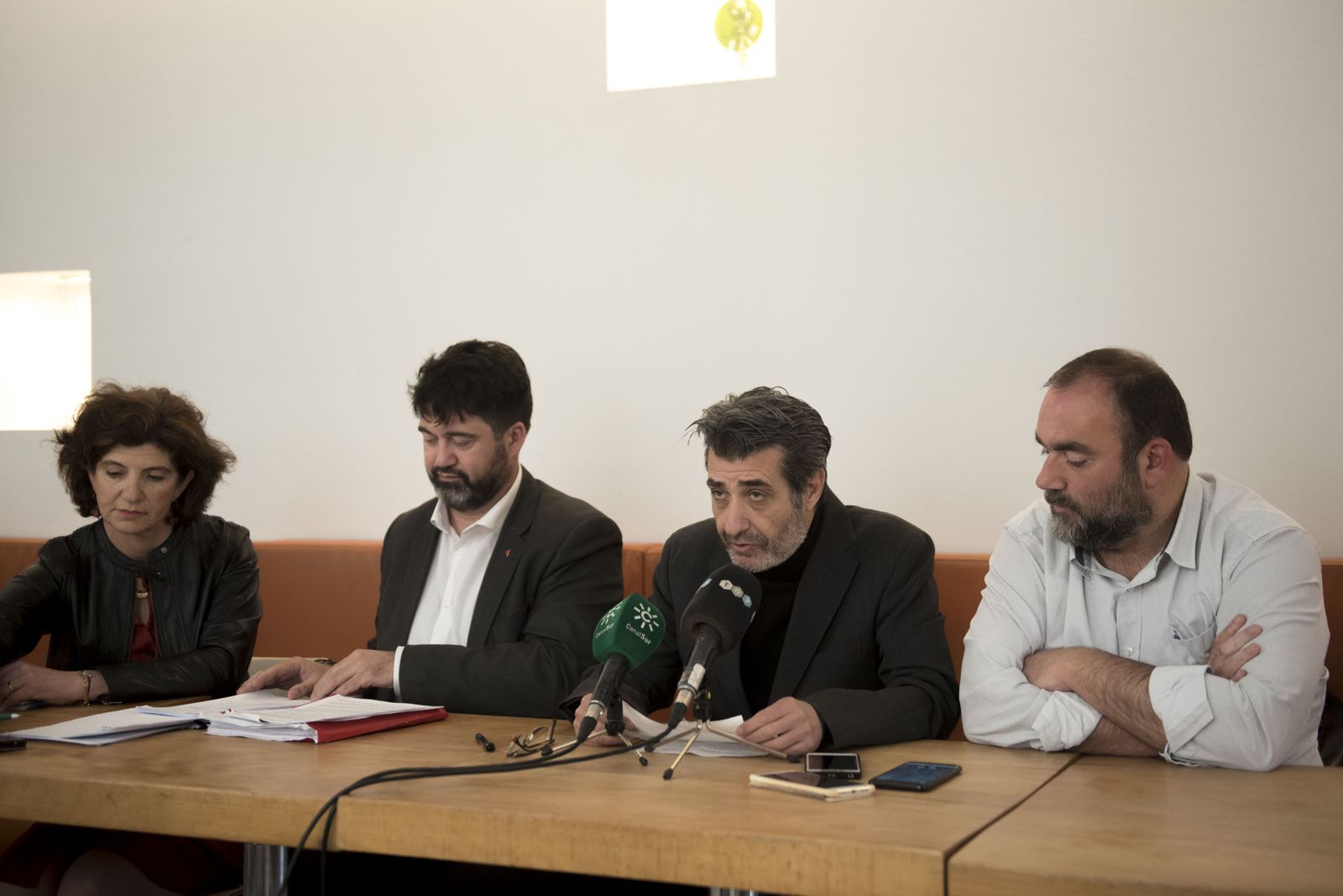 Imagen de archivo de Sánchez Mato en una visita a Granada con los ediles de Podemos-IU