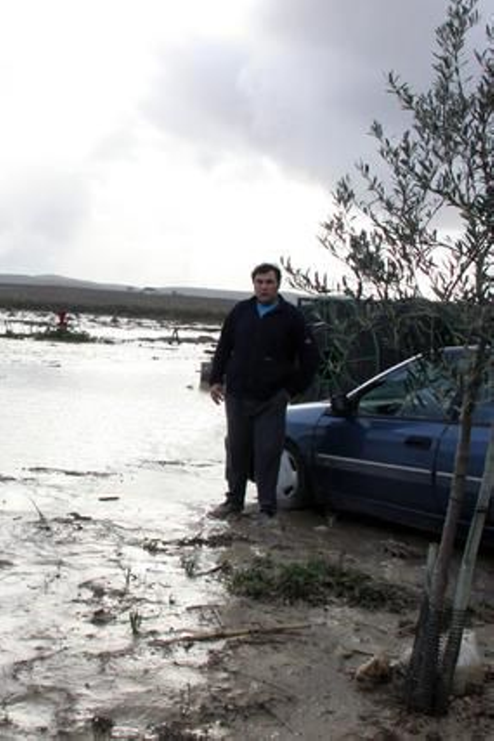 Inundaciones en numerosas fincas de Arroyo Salado.

Foto: Rafael Salido