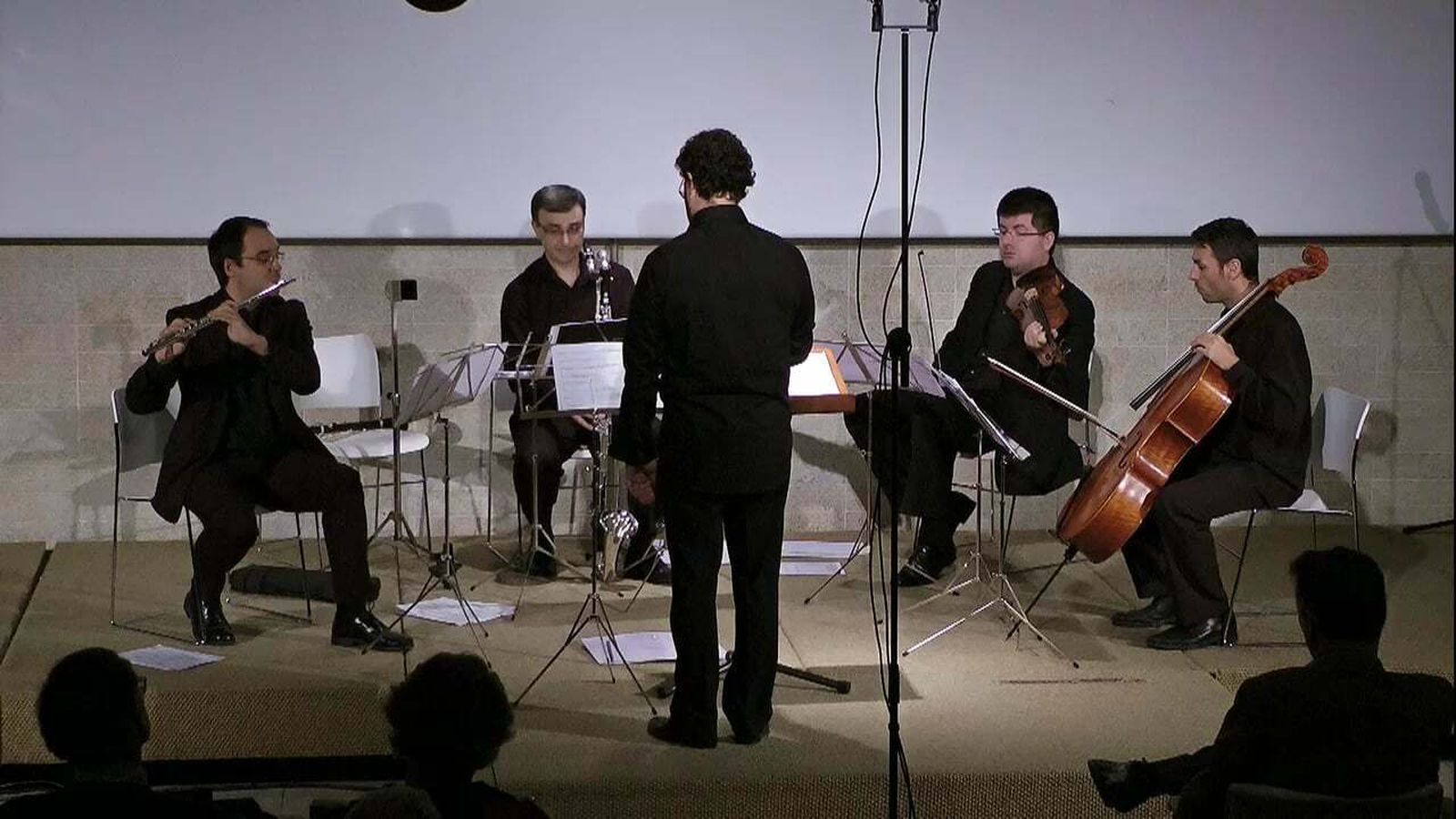 Zahir Ensemble en una interpretación del cuarteto 'Transparences' de Vadillo.