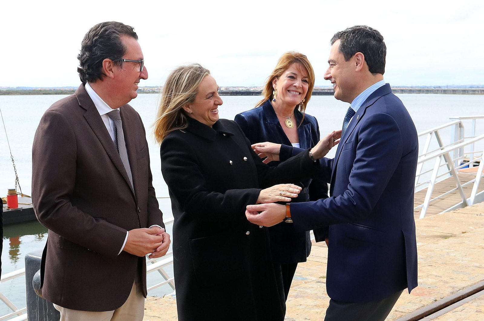 Imágenes del acto de inicio de las obras de la Marina Deportiva del Puerto de Huelva