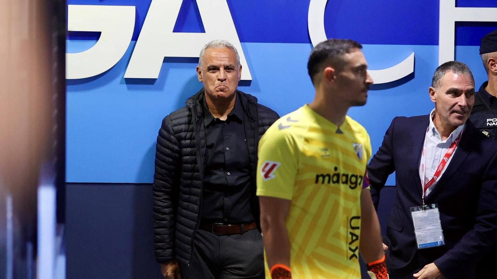 Sergio Pellicer, entrenador del Málaga, en los instantes previos al partido ante el Córdoba CF. Sergio Pellicer, entrenador del Málaga, en los instantes previos al partido ante el Córdoba CF.