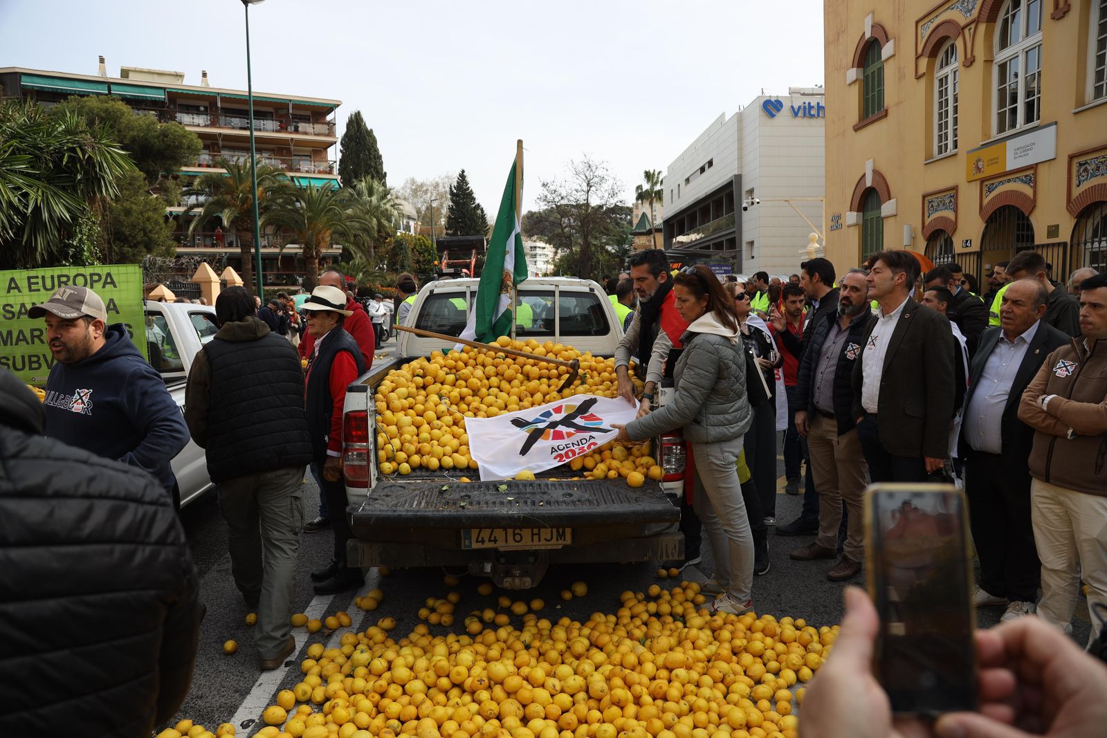 Vuelven los tractores a Málaga, las fotos de la protesta
