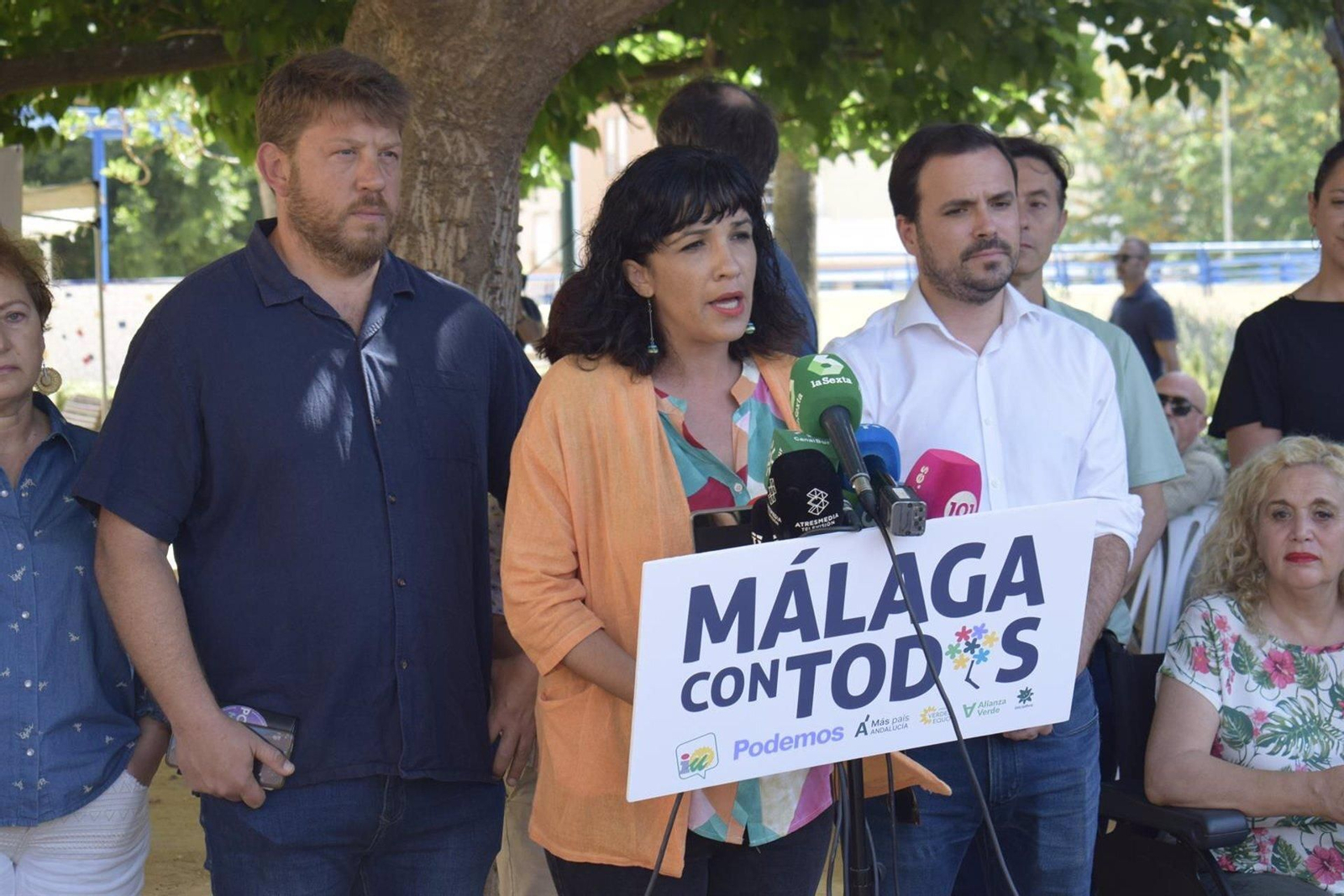 Toni Morillas, candidata de la confluencias de izquierdas en Málaga.