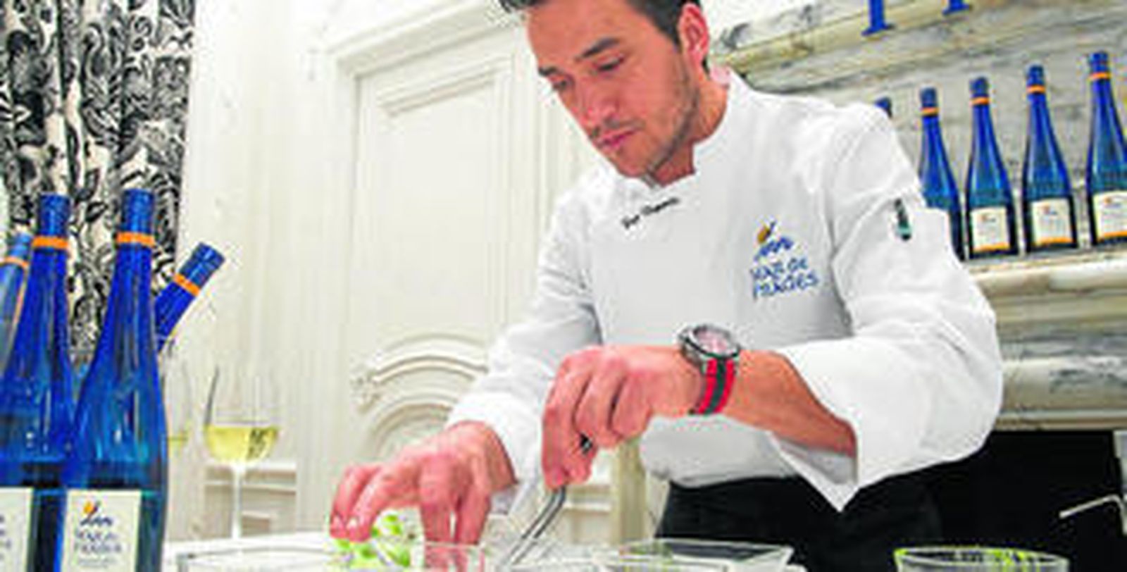 Yayo Daporta en su menú desarrollado en esta semana, centrado en el percebe.