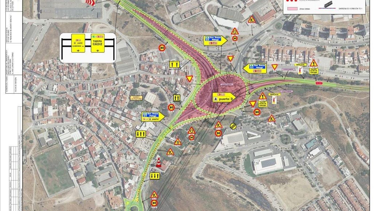 Croquis del desvío antes de ser suspendido. Croquis del desvío antes de ser suspendido.