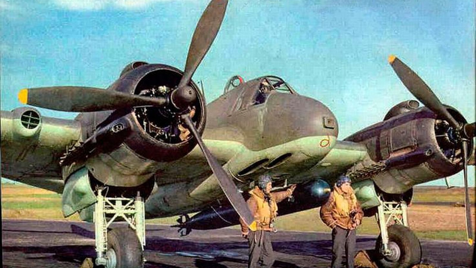 Un Bristol Beaufighter de la RAF como el que se estrelló sobre Gibraleón en 1942.