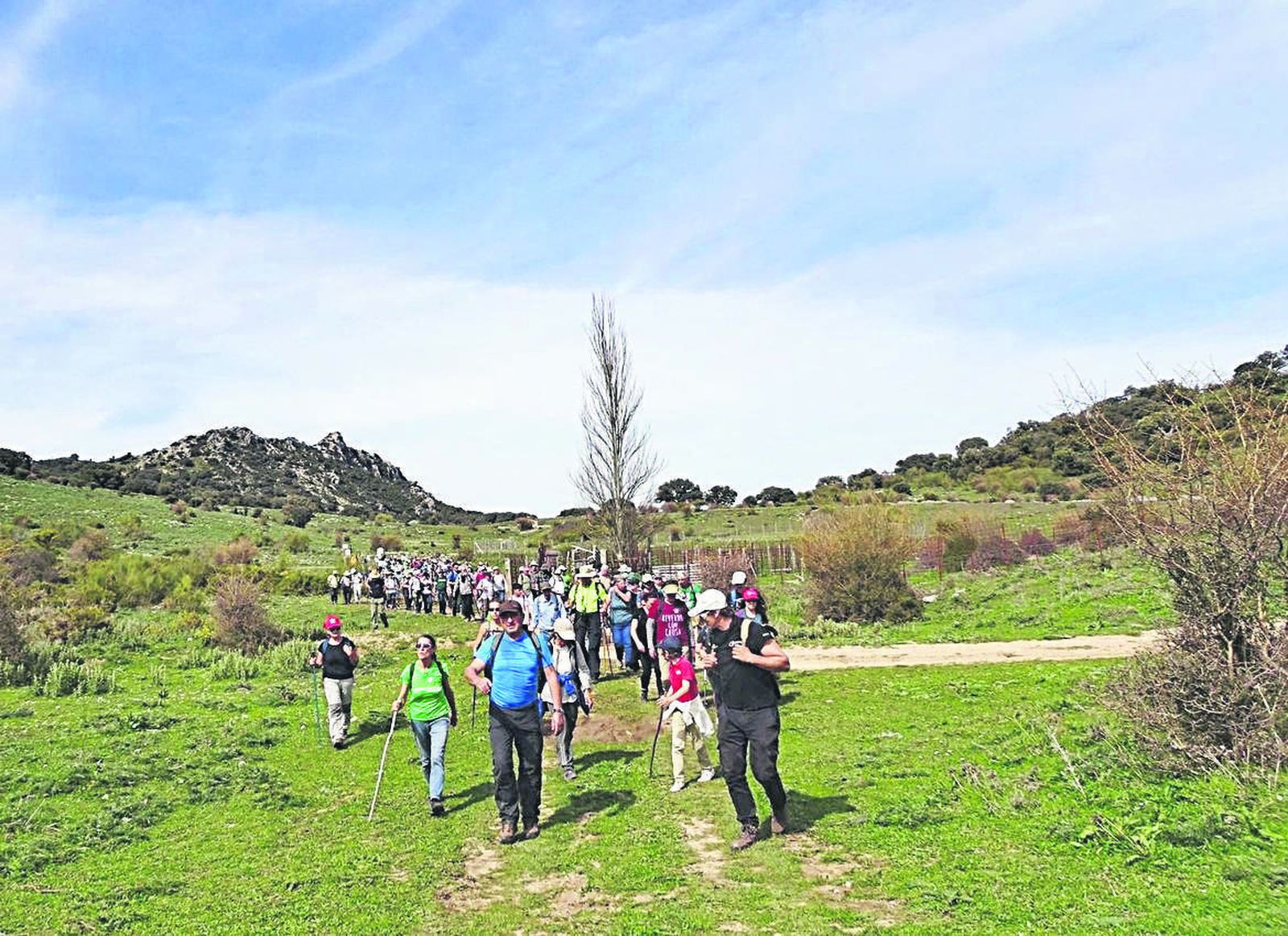 Acción reivindicativa por la apertura del camino entre Banamahoma y Zahara de la Sierra.