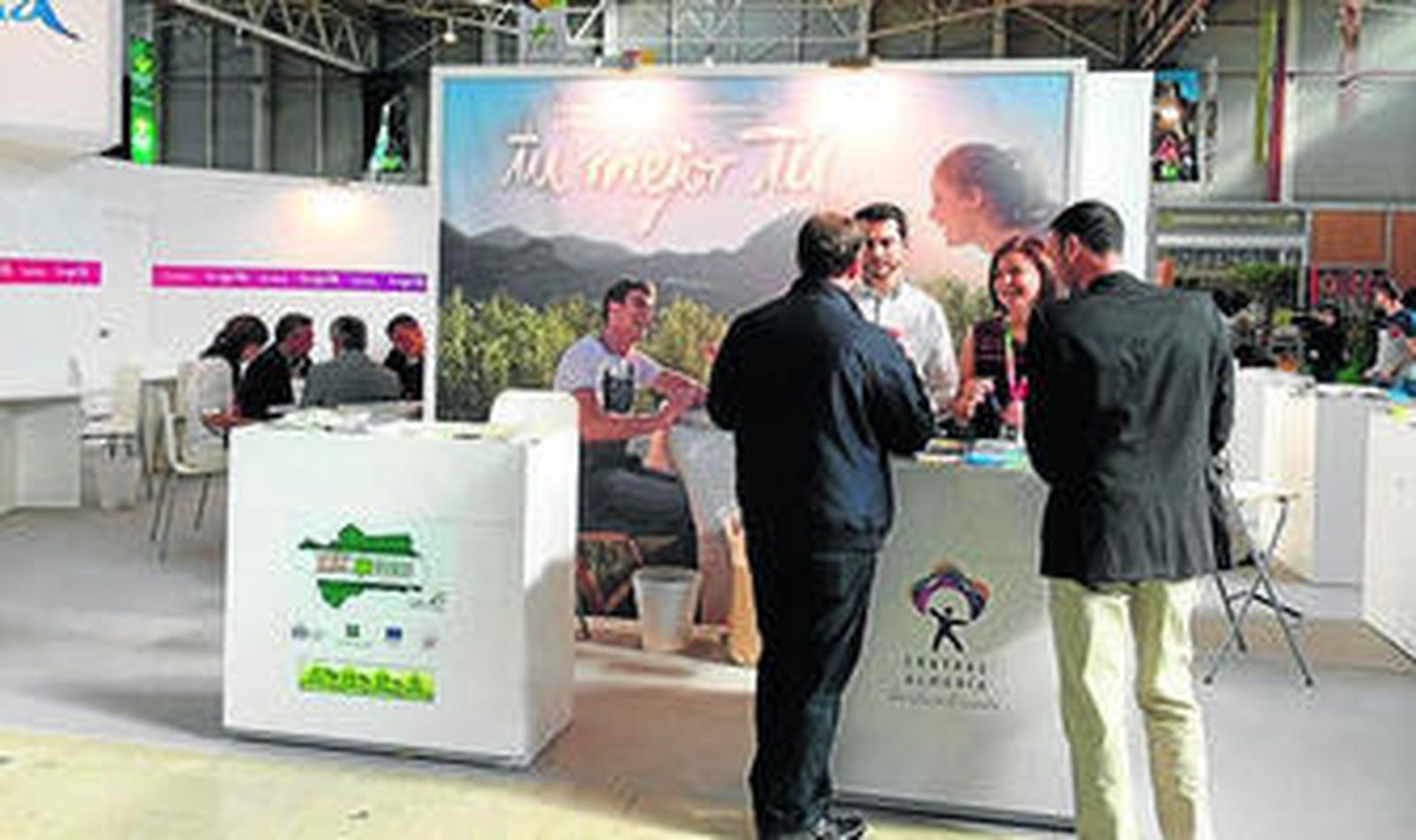 Expositor de la Diputación de Almería en el certamen de Jaén.