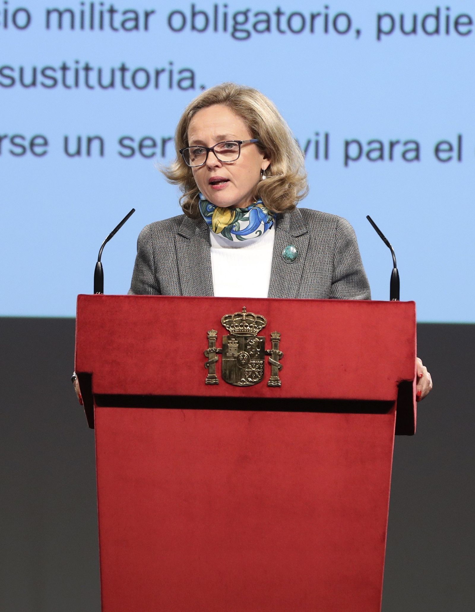 Nadia Calviño, ministra de Economía, ayer