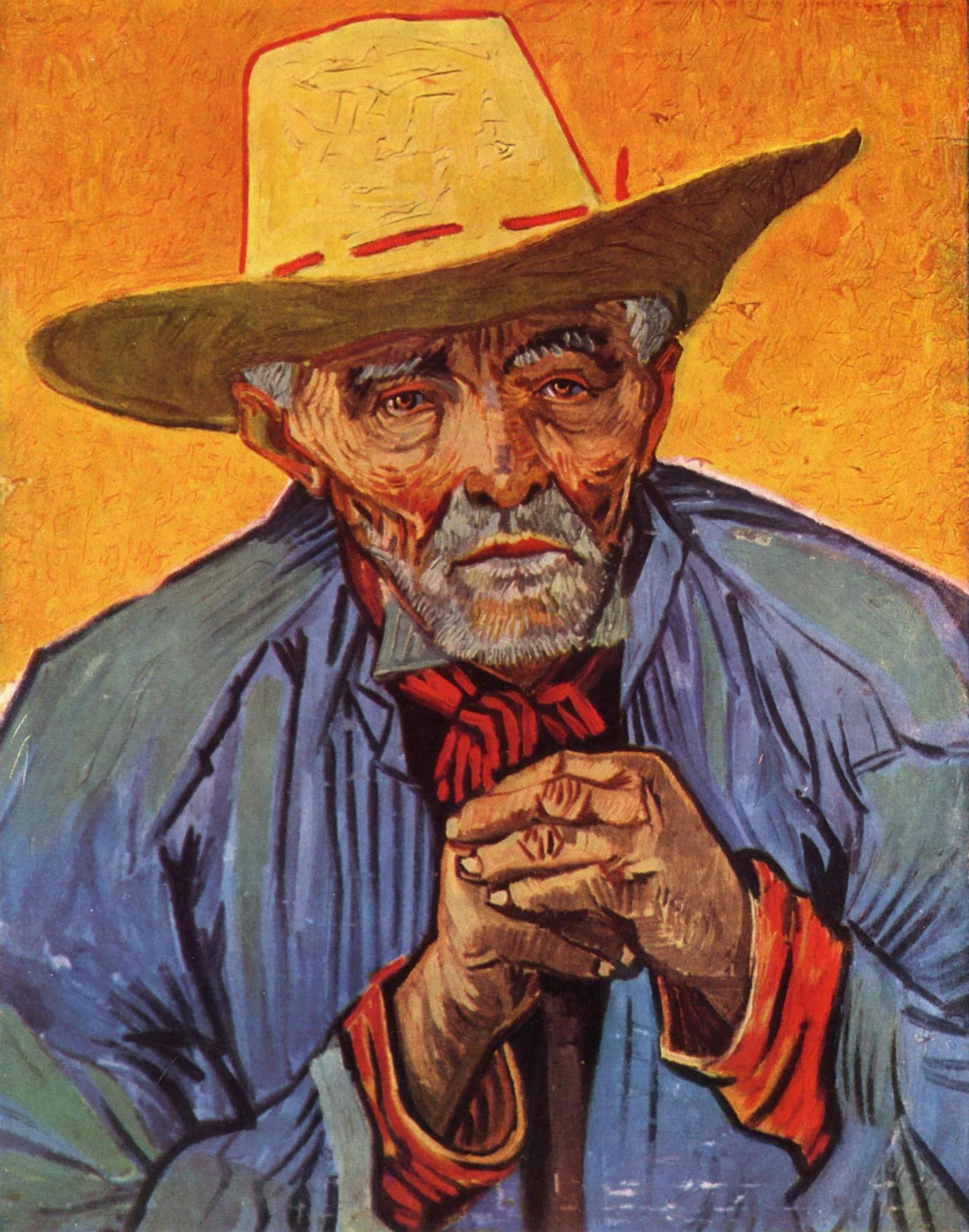 'Patience Escalier', un retrato de un viejo campesino francés realizado en agosto de 1888.
