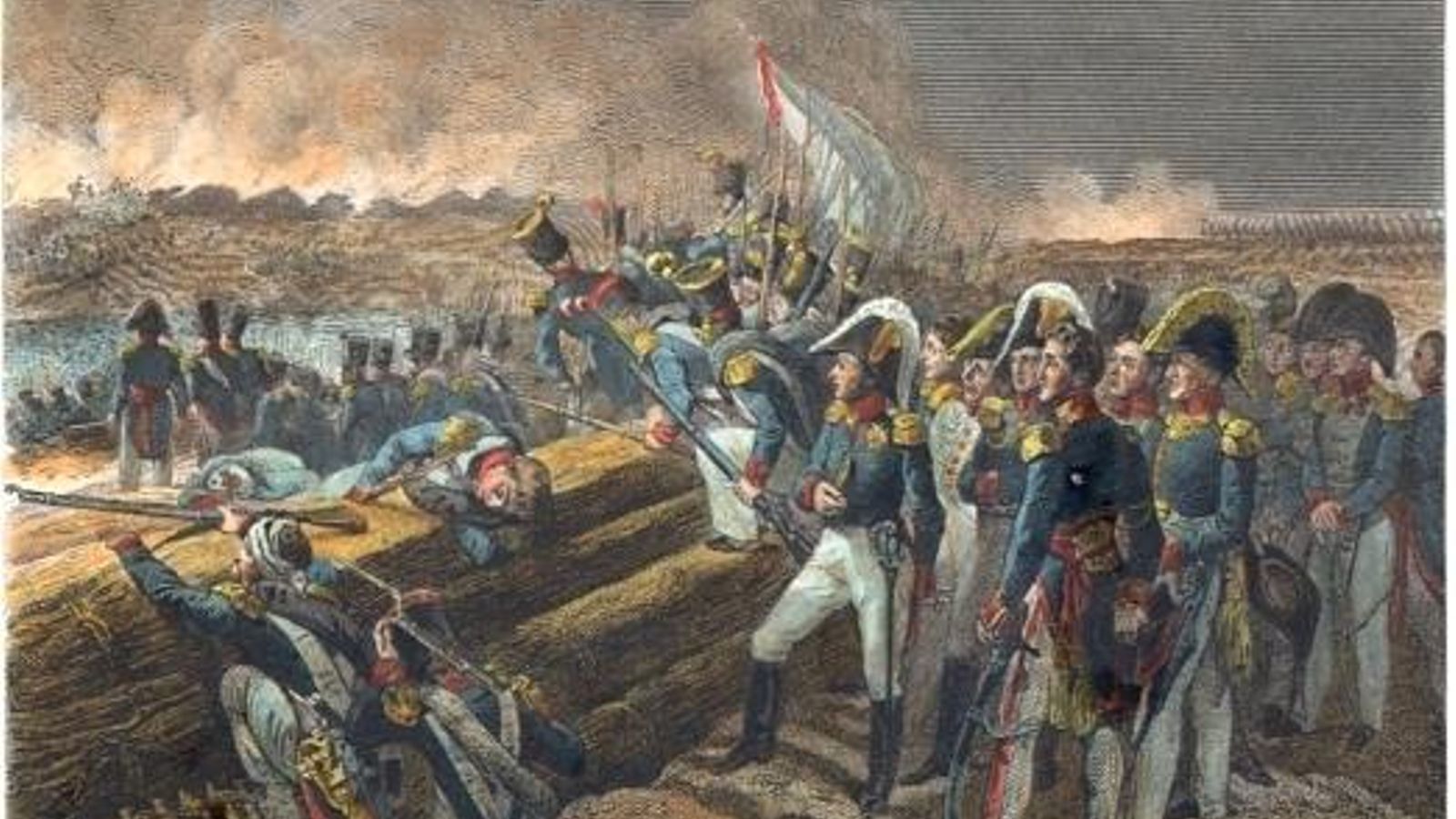 Una pintura sobre el asedio del Trocadero, el 31 de agosto de 1823. Una pintura sobre el asedio del Trocadero, el 31 de agosto de 1823.