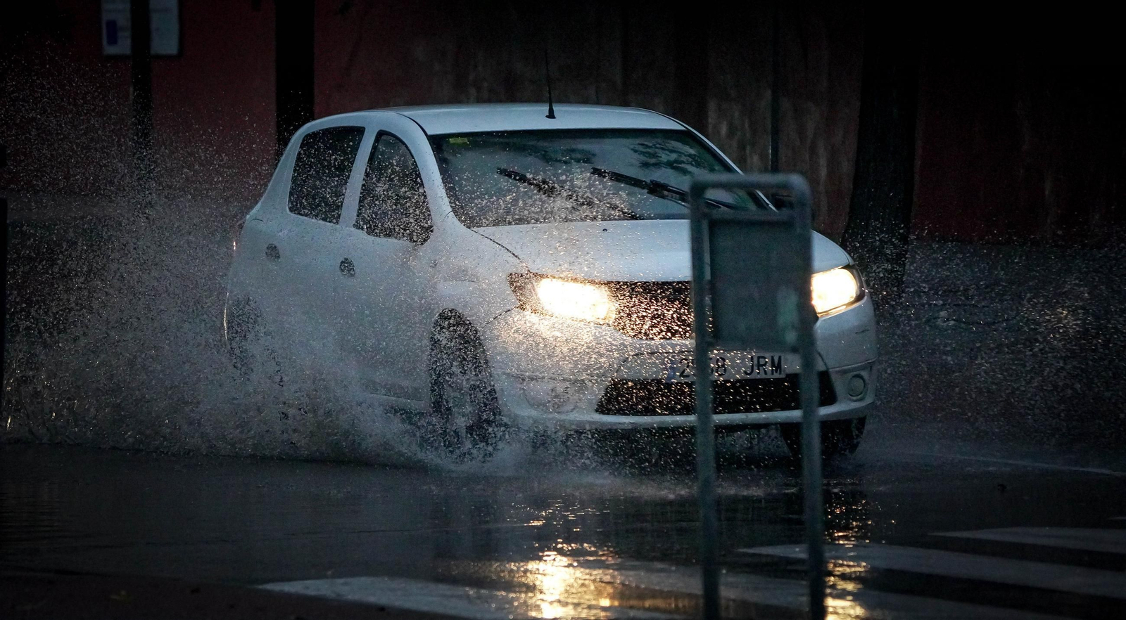 La borrasca Claudia deja copiosas lluvias en Jerez durante la jornada del jueves día 13