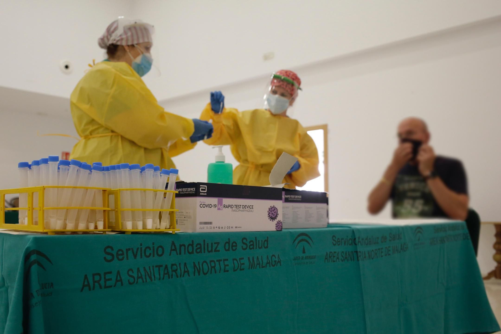 Sanitarios en otro cribado realizado con anterioridad en la provincia.