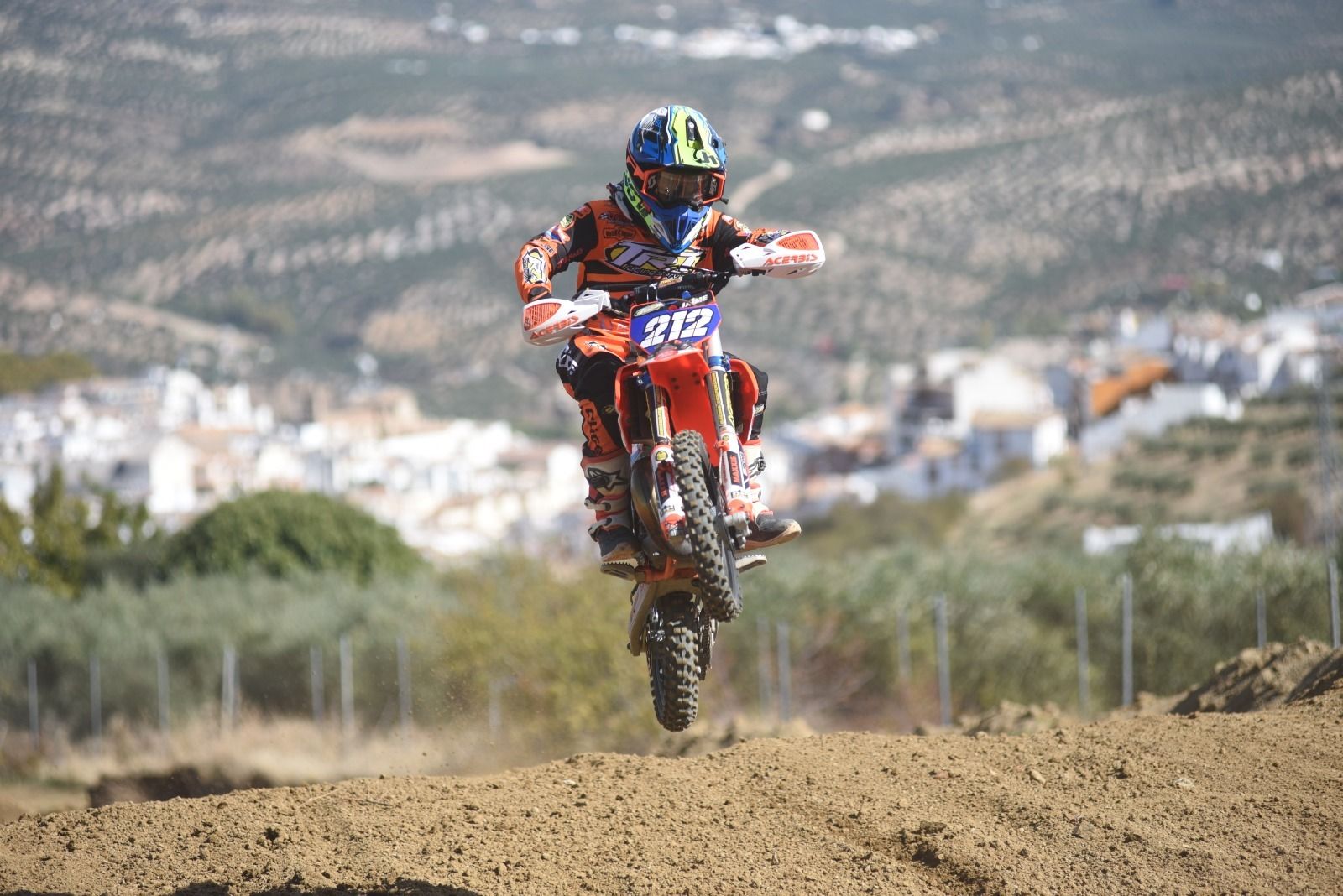 Jaime Borrego, en acción en la prueba de Priego.