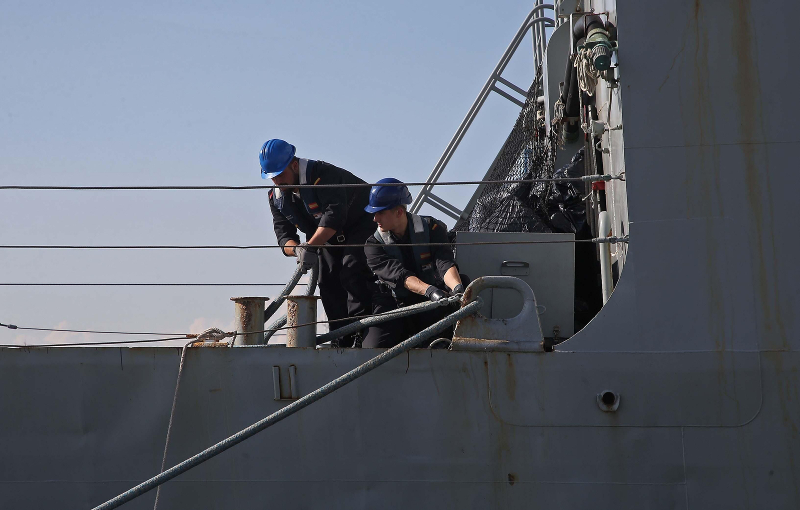 La llegada del patrullero de la Armada 'Centinela' al puerto de Algeciras, en imágenes
