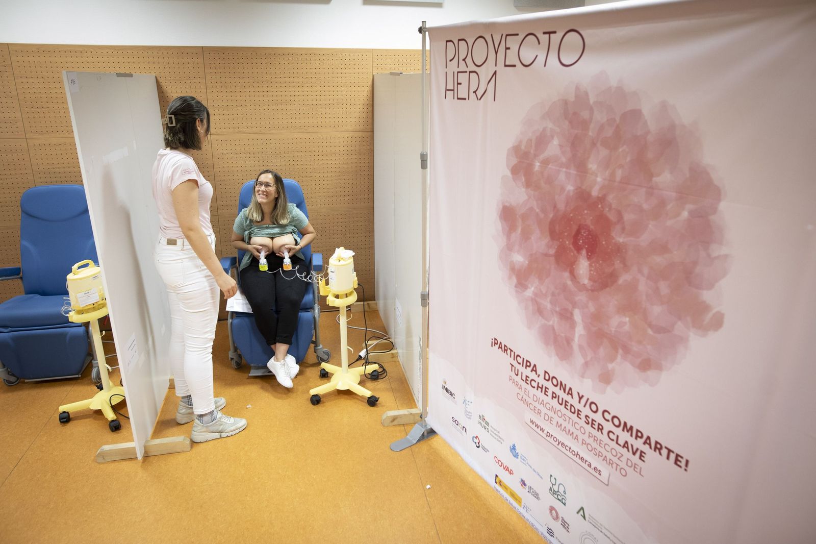 Donaciones de leche materna para la primera fase del Proyecto Hera.