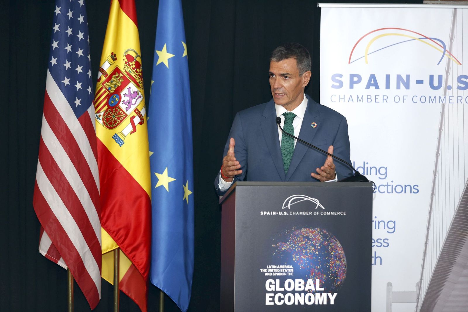 Sánchez viajará dos veces a Estados Unidos en 2026.