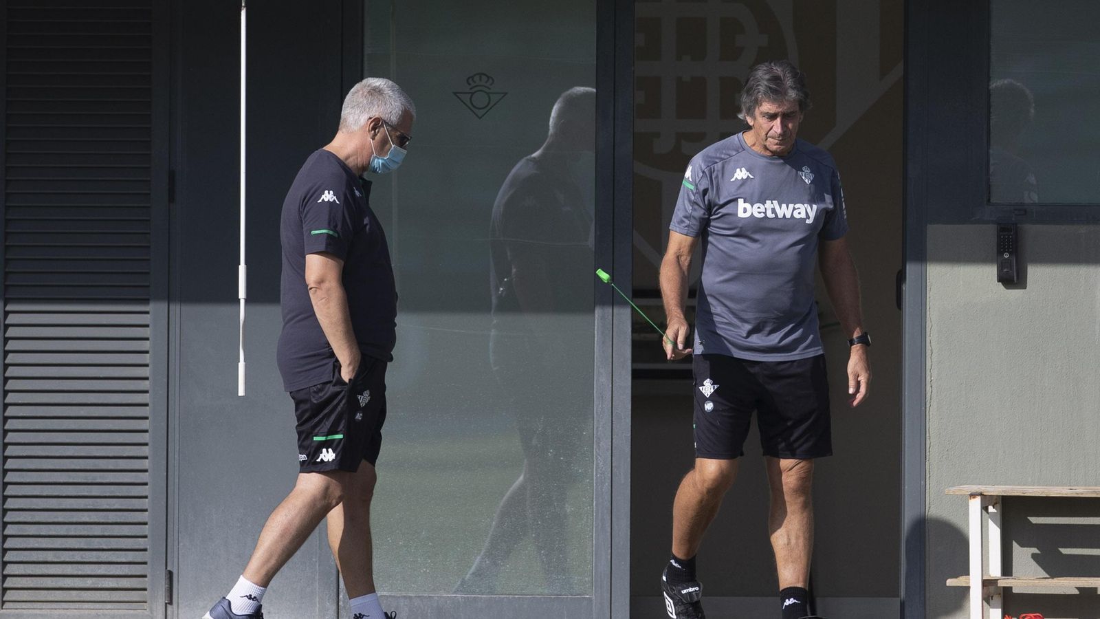 Antonio Cordón y Manuel Pellegrini, en la ciudad deportiva.