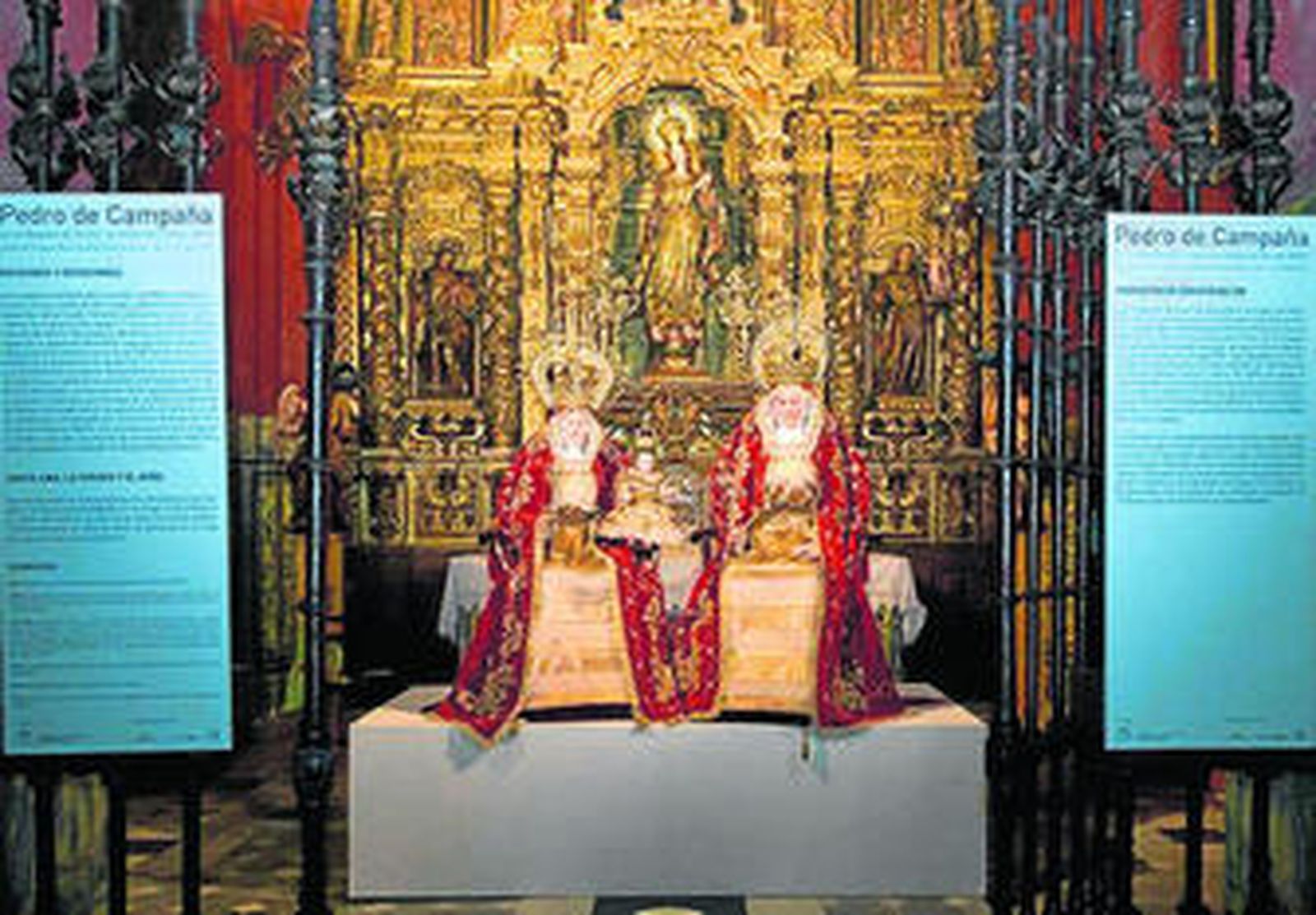 Santa Ana, la Virgen y el Niño, en la parroquia de Santa Ana.