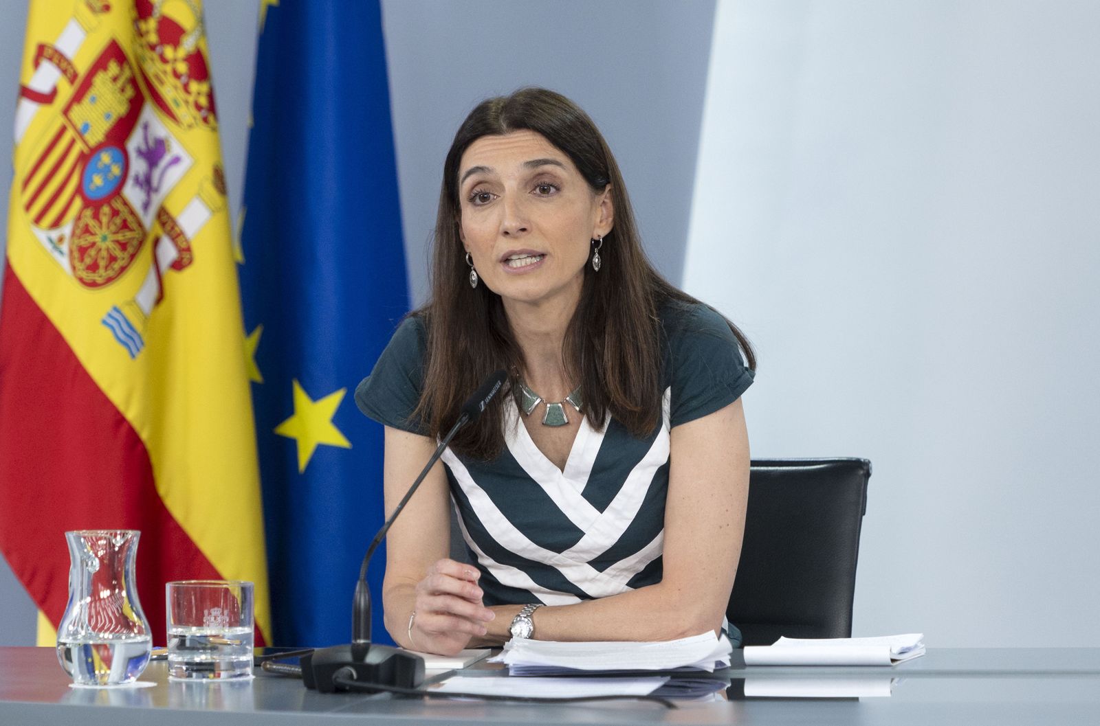 Pilar Llop, ministra de Justicia, comparece este martes tras el Consejo de Ministros