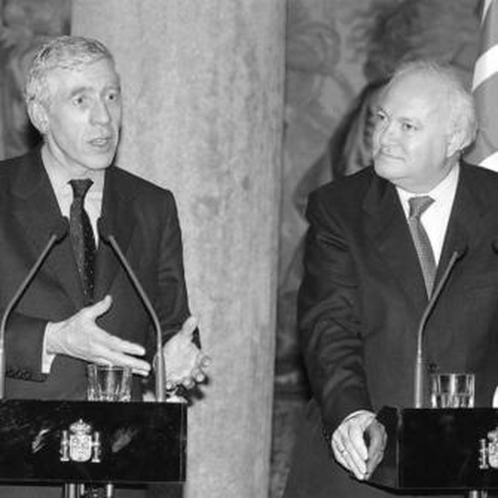 Straw y Moratinos, en una imagen de 2004.