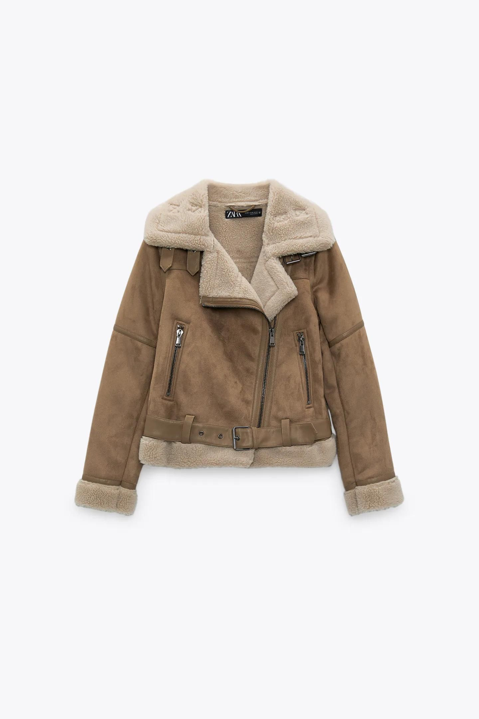 Cazadora doble faz de Zara efecto ante.