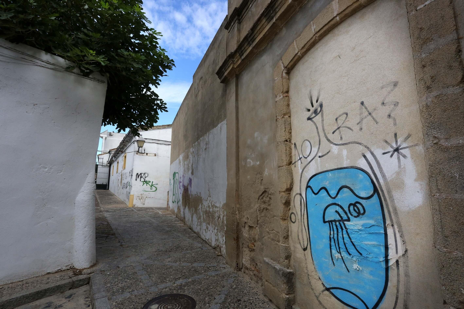 Estado actual del palacio Riquelme en Jerez