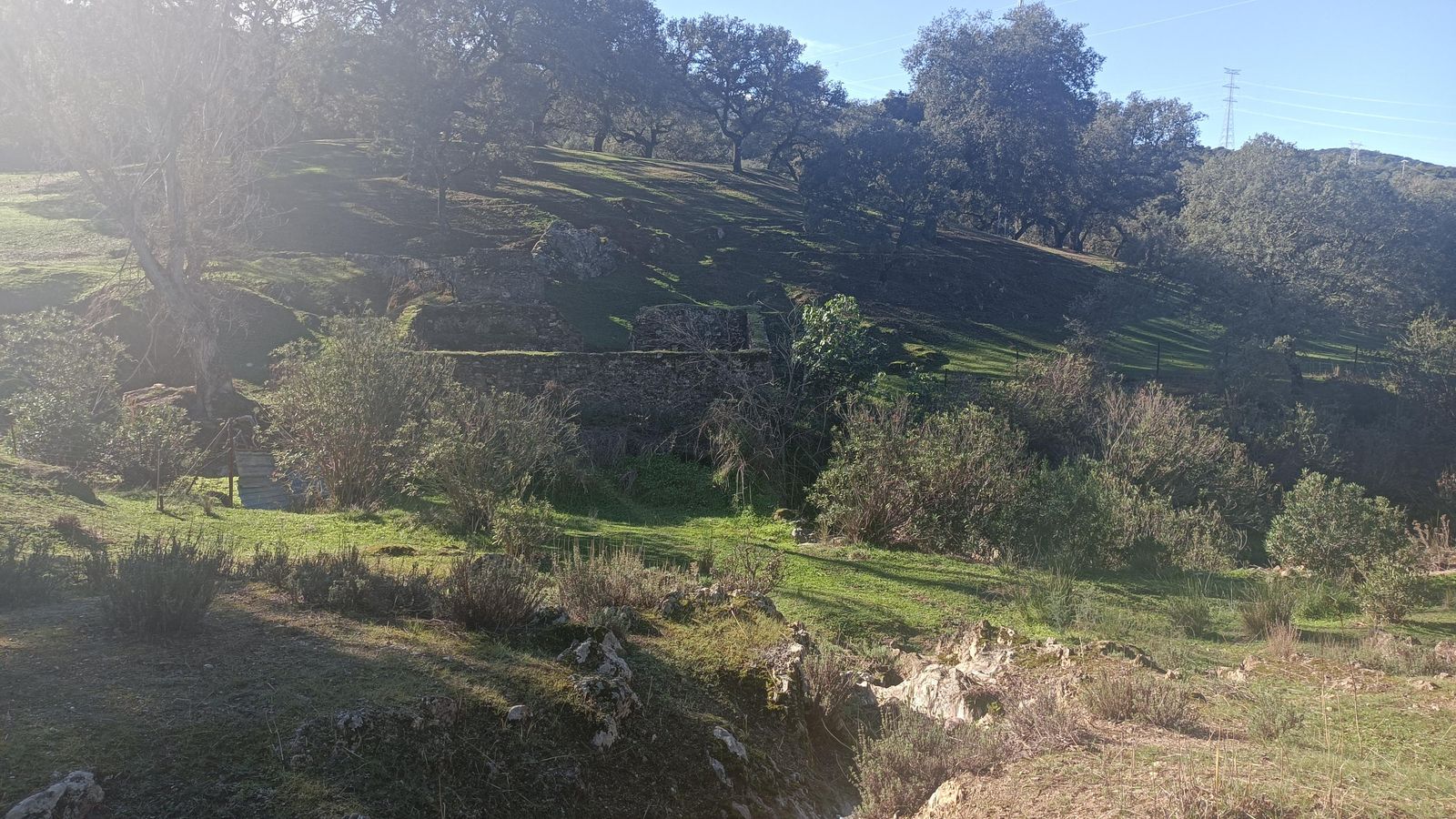 Veremos restos de algunos molinos junto al recorrido.