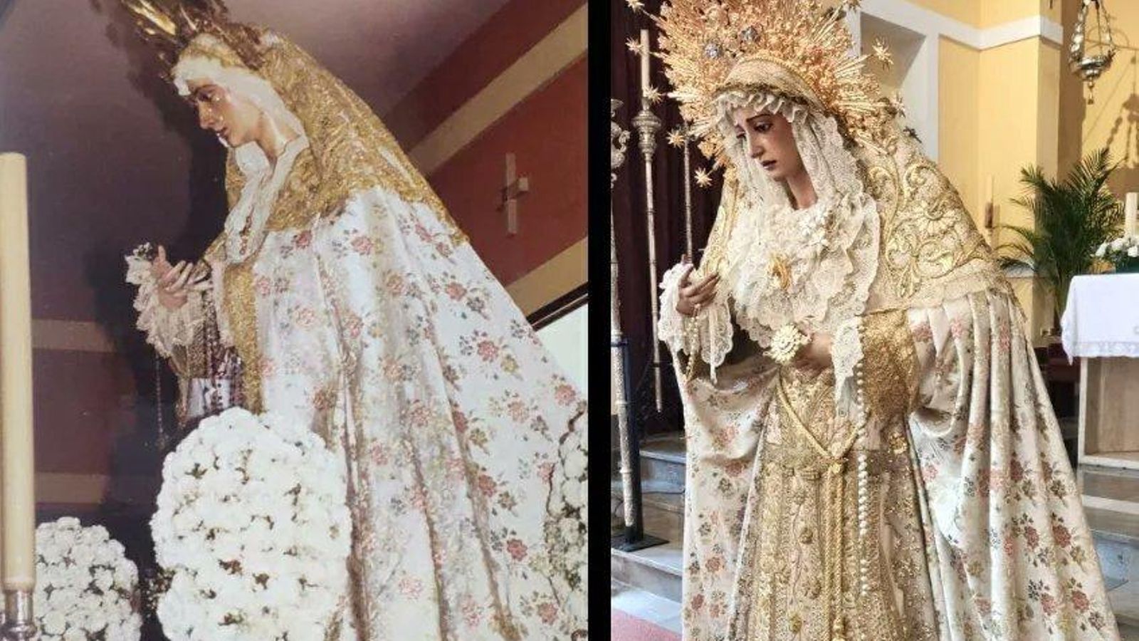 Comparativa entre su primera salida procesional y nuestros días