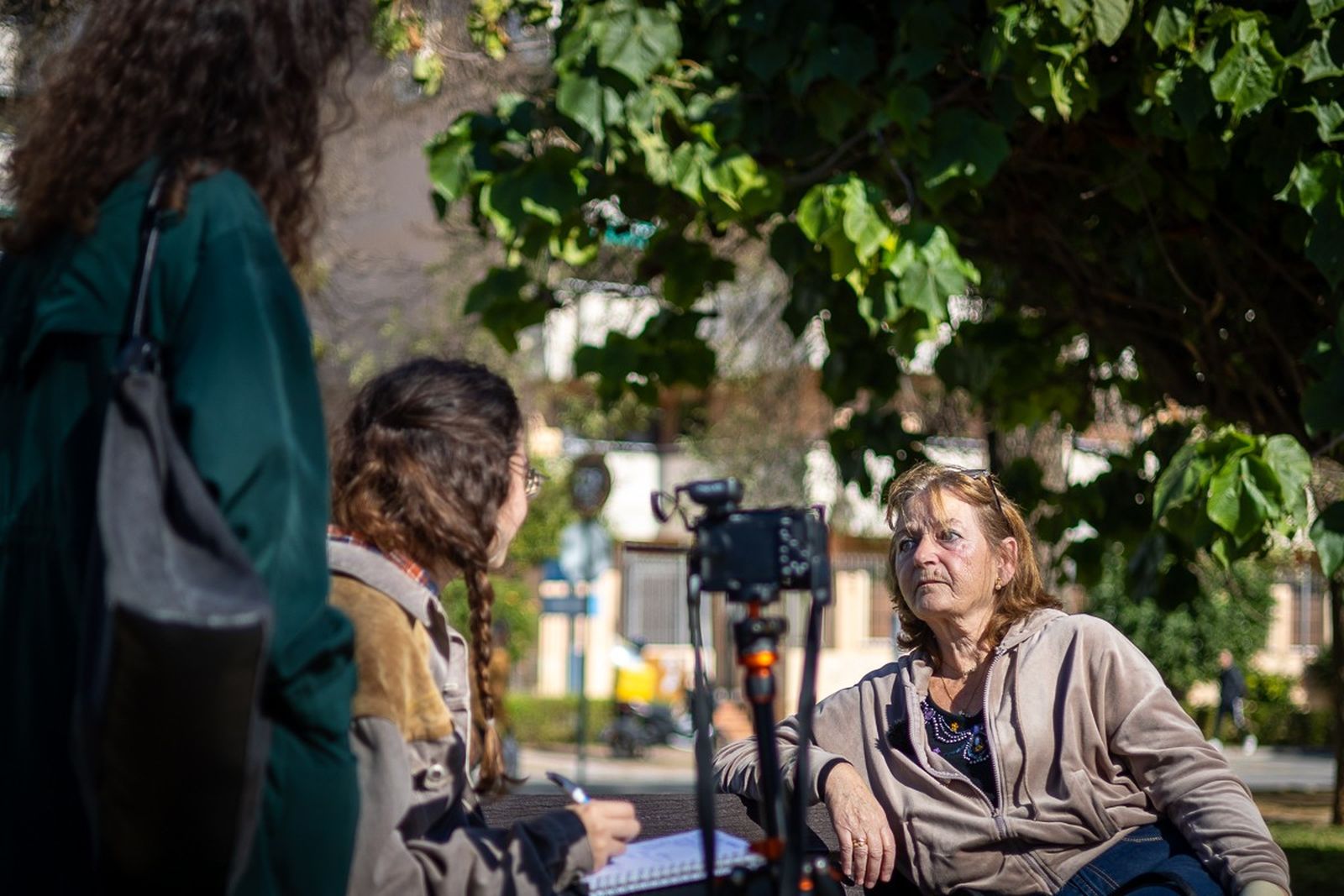 Una de las entrevistas del proyecto 'Qué queó'.