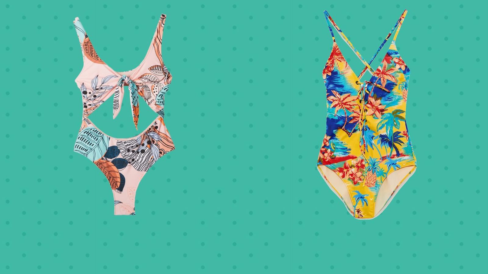 Bañador combinado Stradivarius; bañador Zara