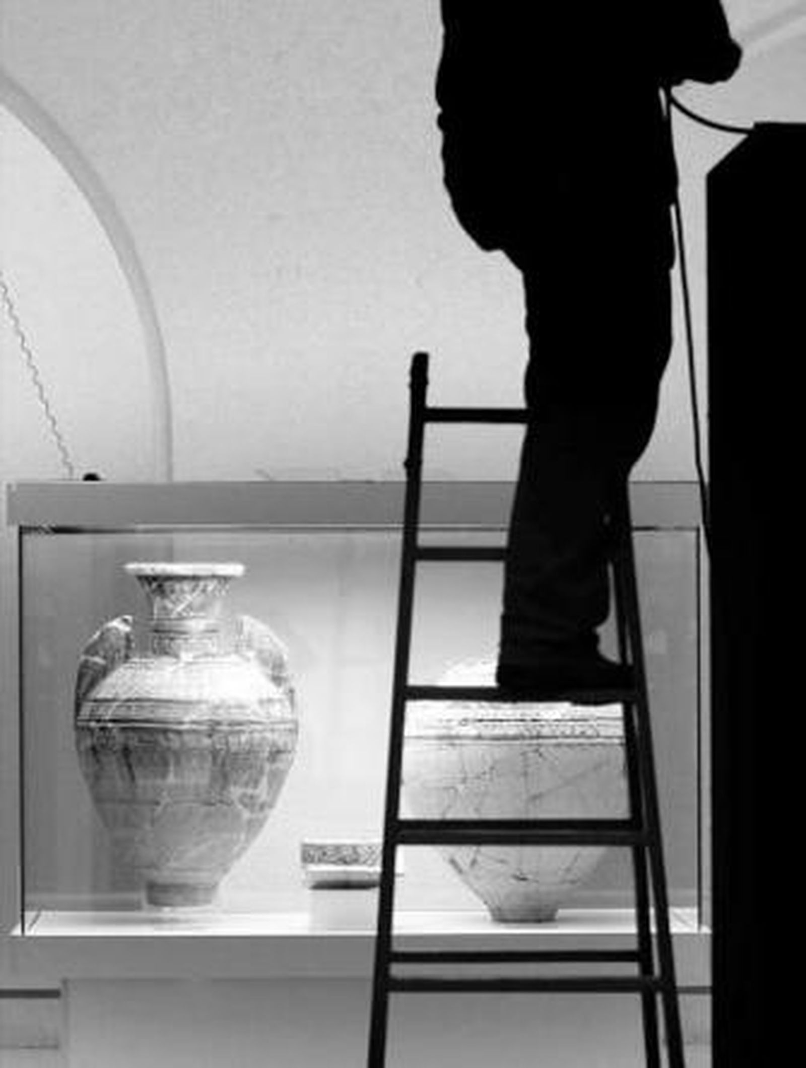 Ayer se ultimaban las labores de montaje de la muestra.