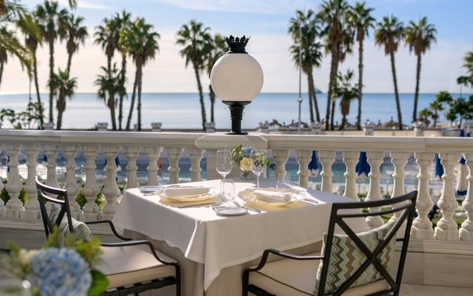 La terraza del Gran Hotel Miramar. La terraza del Gran Hotel Miramar.