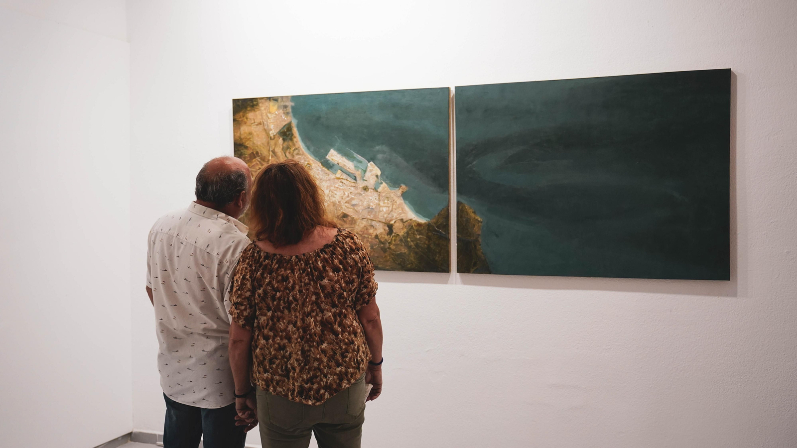 Inauguración de la exposición de Manuel Cano y Javier Machimbarrena en la sala Cajasur de Algeciras