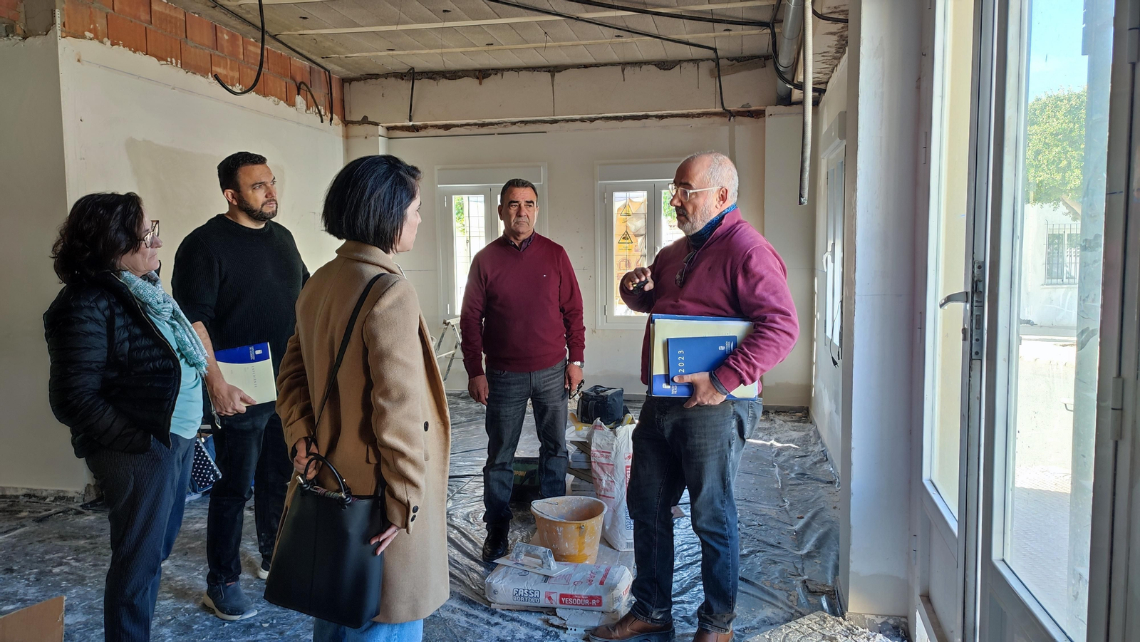 Visita a las obras que se están ejecutando.