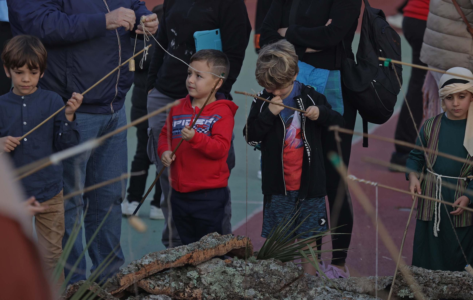 Fotos del Belén Viviente del colegio Salesianos de La Línea