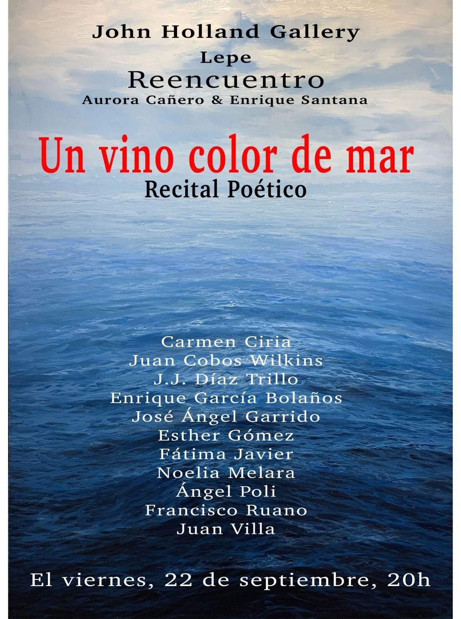 Un vino color de mar.