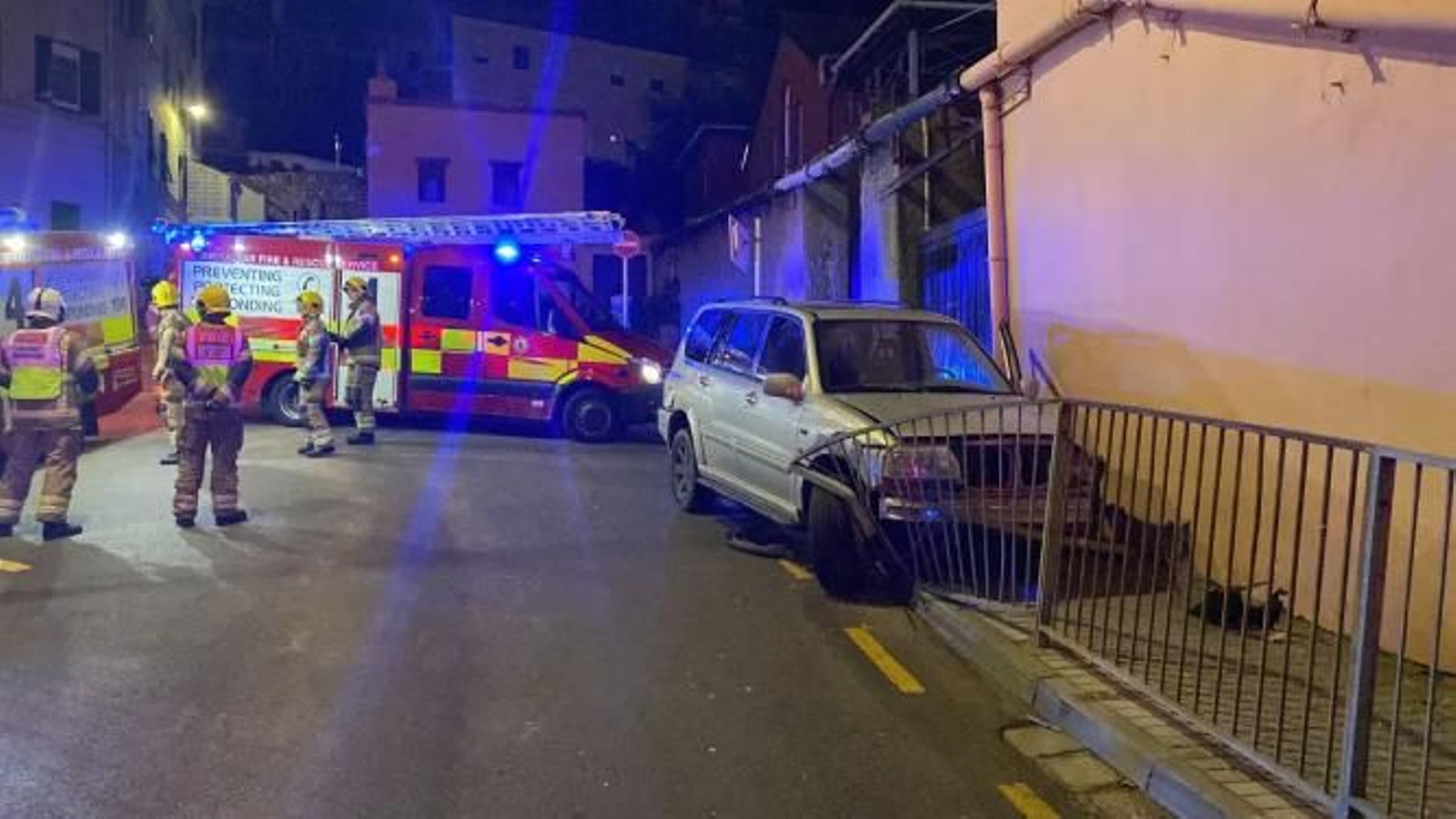 El vehículo accidentado. El vehículo accidentado.
